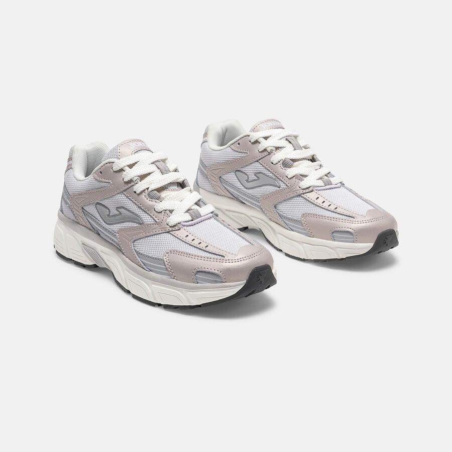 ZAPATILLAS CASUALES RT50 LADY 2619 ROSA NUDE GRIS PLATEADO - 2