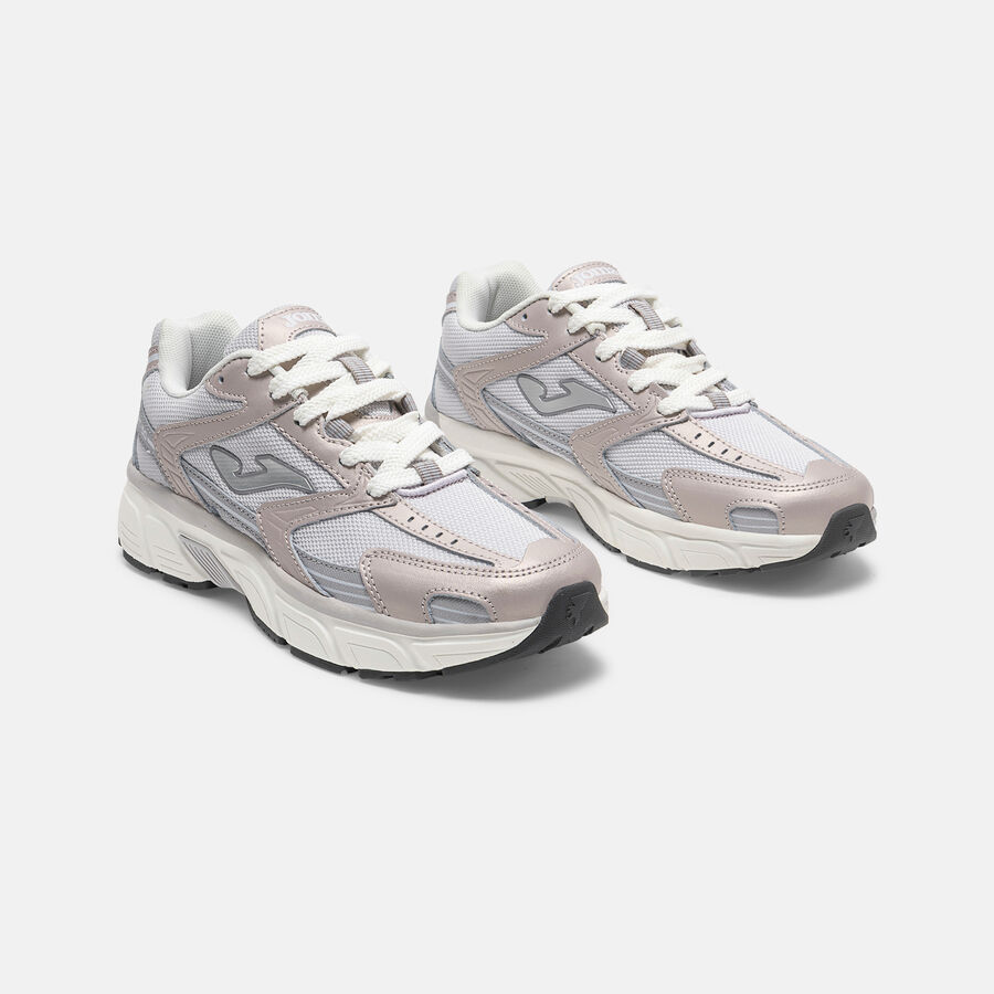 ZAPATILLAS CASUALES RT50 LADY 2619 ROSA NUDE GRIS PLATEADO - 2