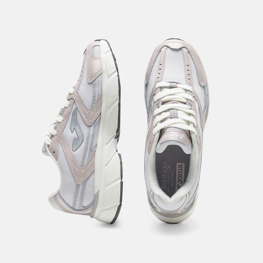 ZAPATILLAS CASUALES RT50 LADY 2619 ROSA NUDE GRIS PLATEADO - 4
