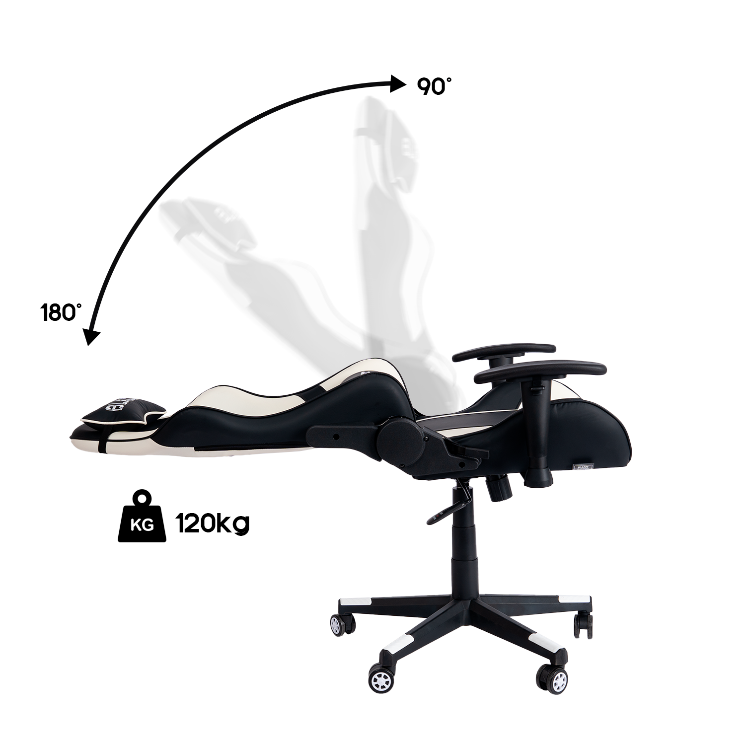 SILLA GAMER ERGONÓMICA BLAZZE EXODO - NEGRO - 3