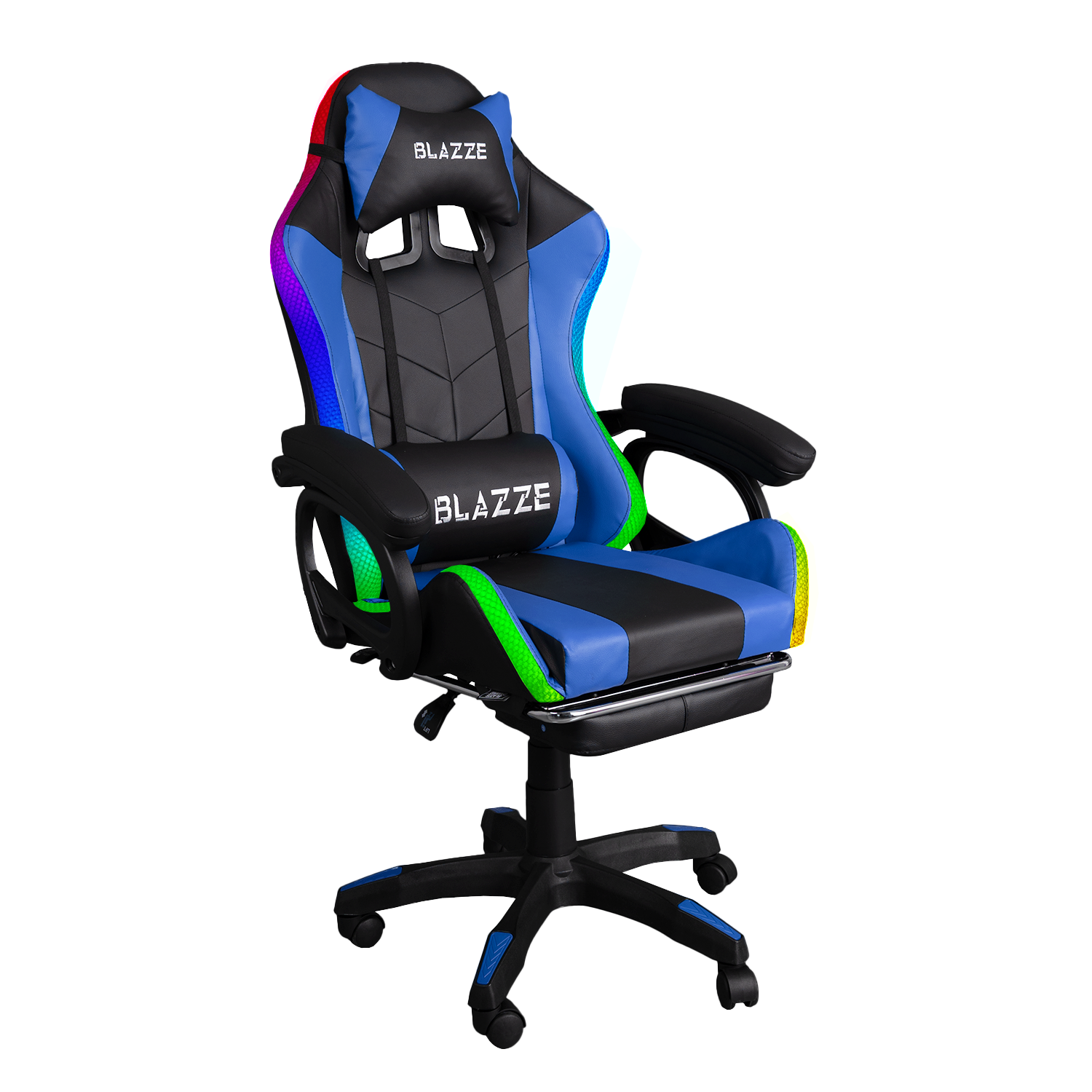 SILLA GAMER ERGONÓMICA BUFF RGB AZUL - 1