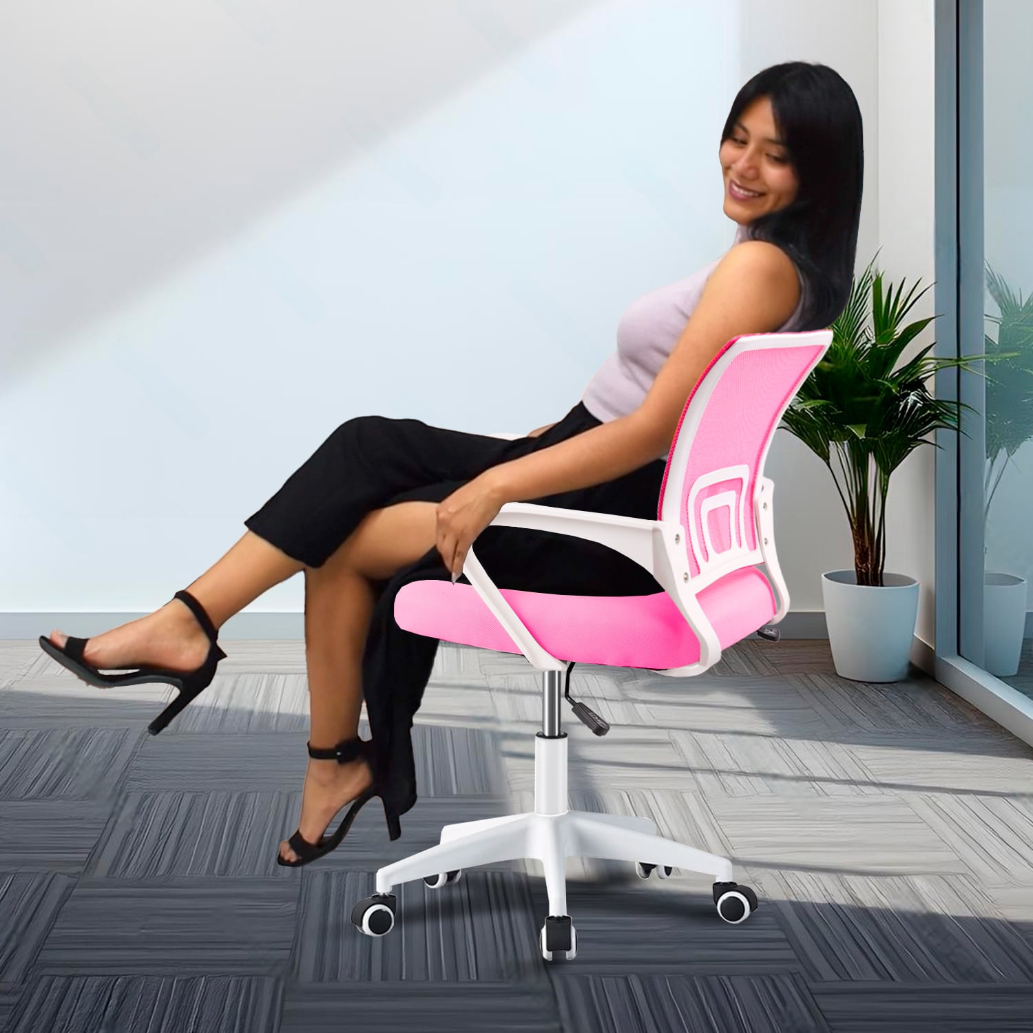 SILLA DE OFICINA ERGONÓMICA AVA CON SOPORTE LUMBAR - 8