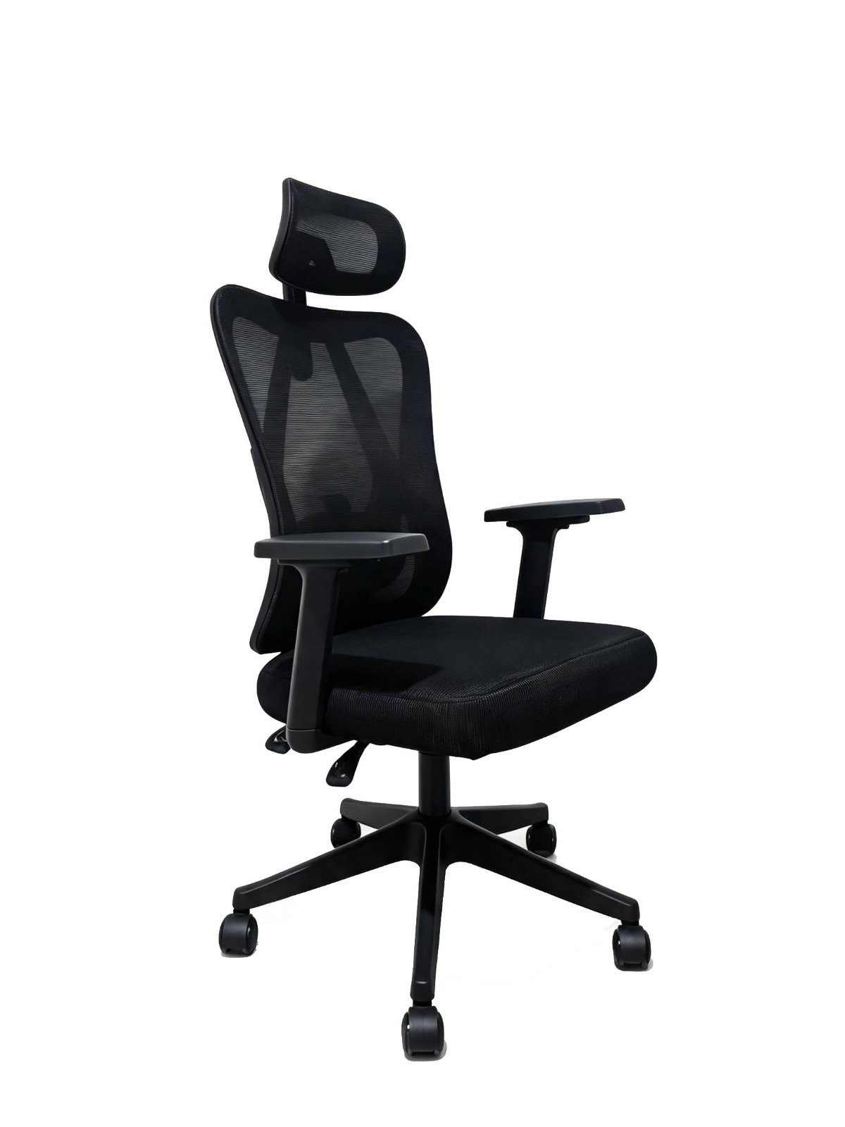 SILLA DE OFICINA INIUS ARI ERGONÓMICA CON MALLA ZYNCRO Y REPOSABRAZOS 3D NEGRO - 1
