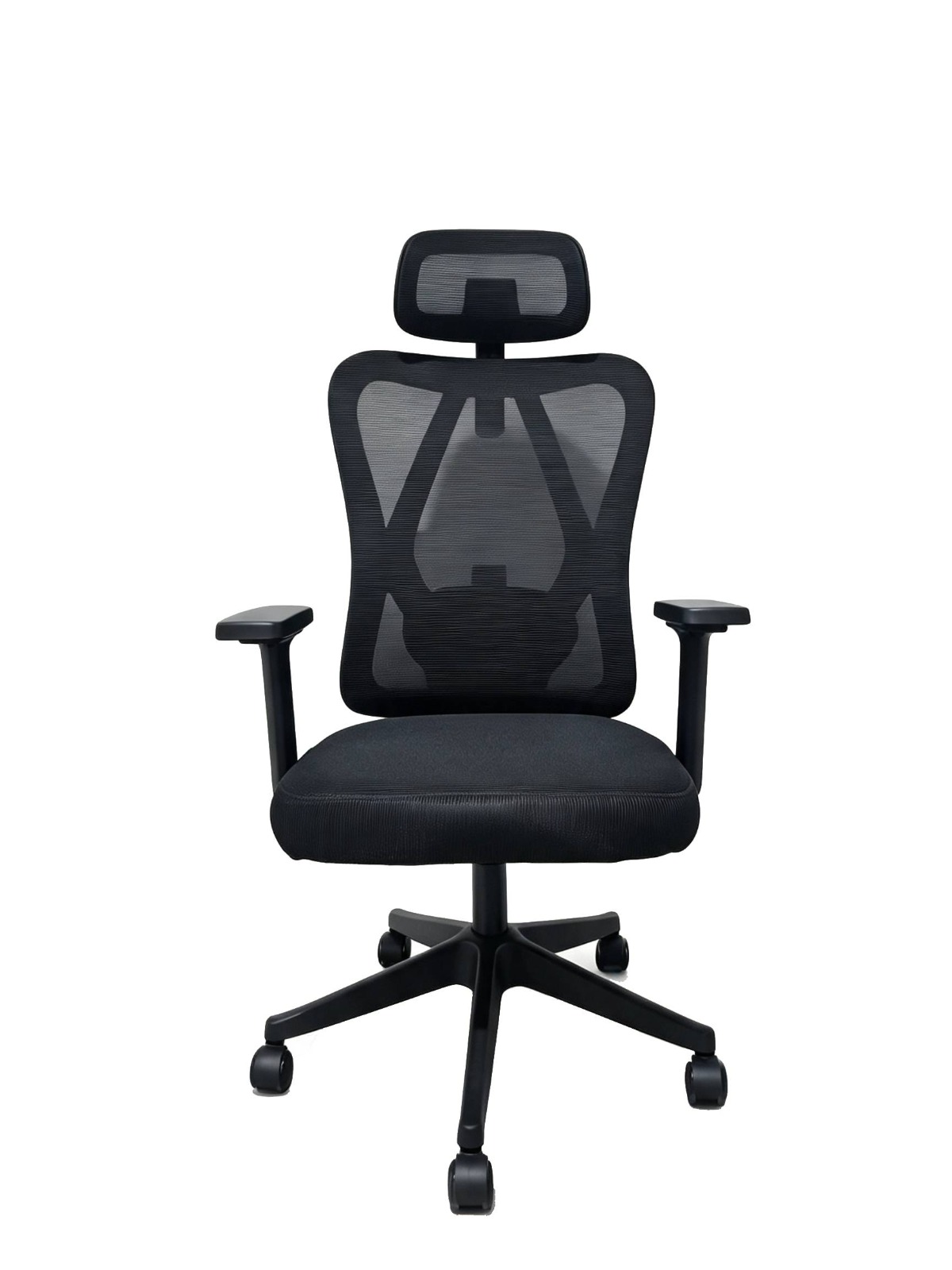 SILLA DE OFICINA INIUS ARI ERGONÓMICA CON MALLA ZYNCRO Y REPOSABRAZOS 3D NEGRO - 2