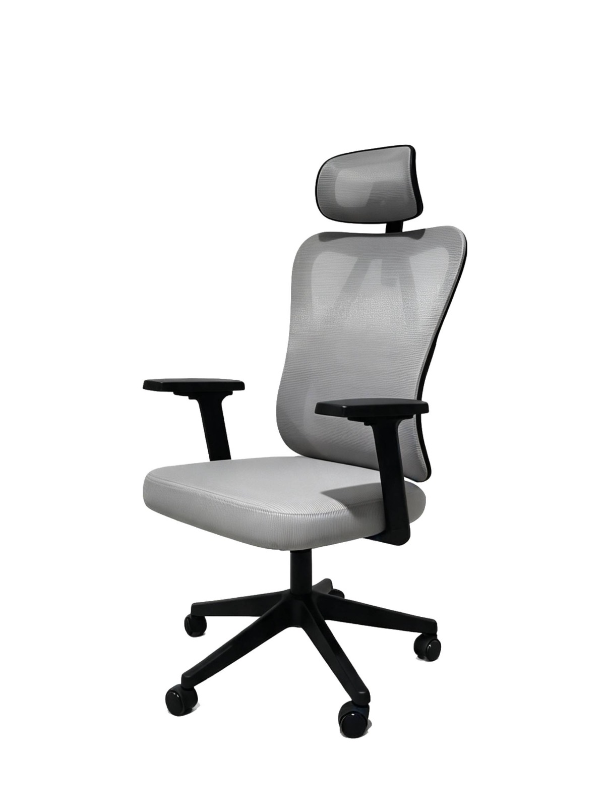 SILLA DE OFICINA INIUS ARI ERGONÓMICA CON MALLA ZYNCRO Y REPOSABRAZOS 3D GRIS - 1