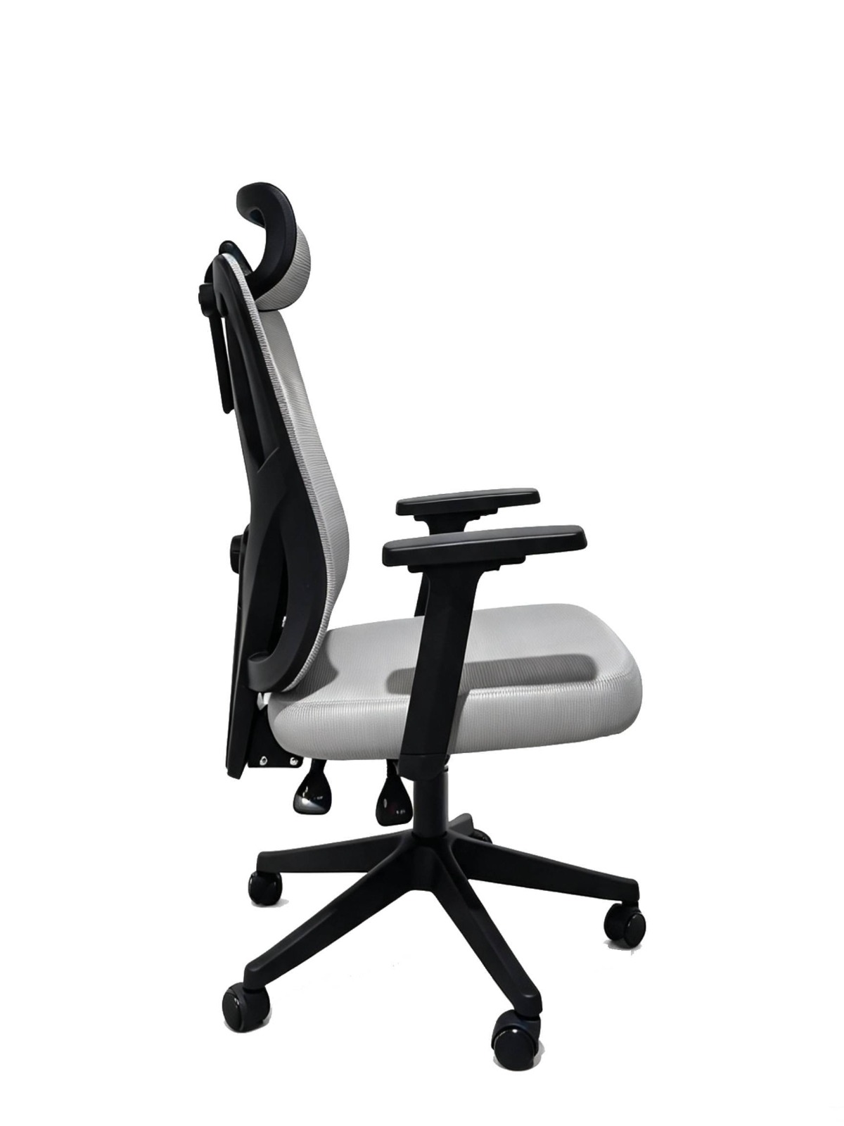 SILLA DE OFICINA INIUS ARI ERGONÓMICA CON MALLA ZYNCRO Y REPOSABRAZOS 3D GRIS - 5