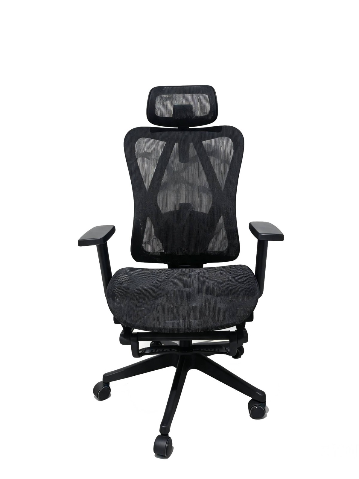 SILLA DE OFICINA INIUS AGNAR ERGONÓMICA RECLINABLE 135° CON REPOSAPIÉS Y REPOSABRAZOS 3D NEGRO - 2