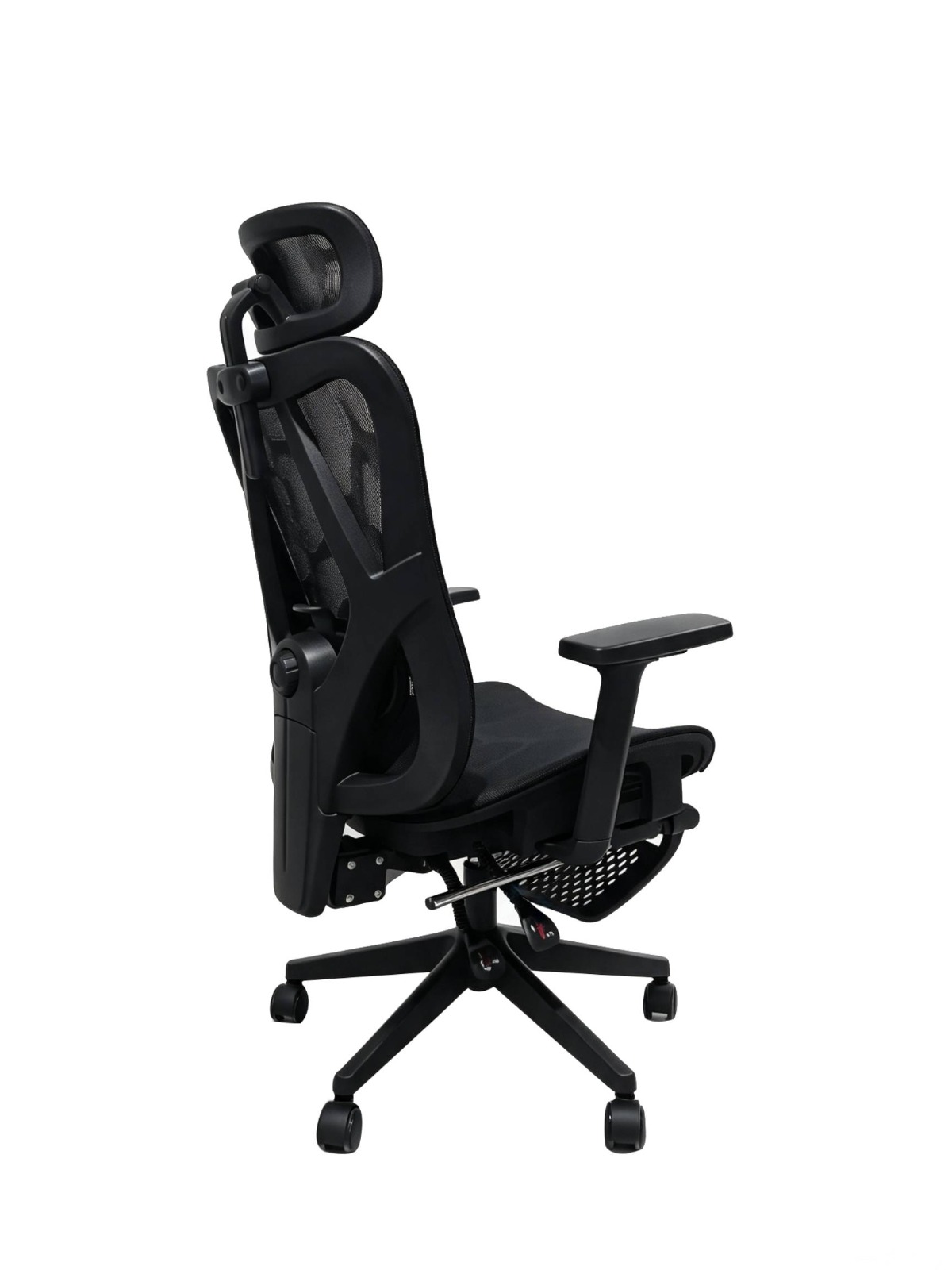 SILLA DE OFICINA INIUS AGNAR ERGONÓMICA RECLINABLE 135° CON REPOSAPIÉS Y REPOSABRAZOS 3D NEGRO - 3