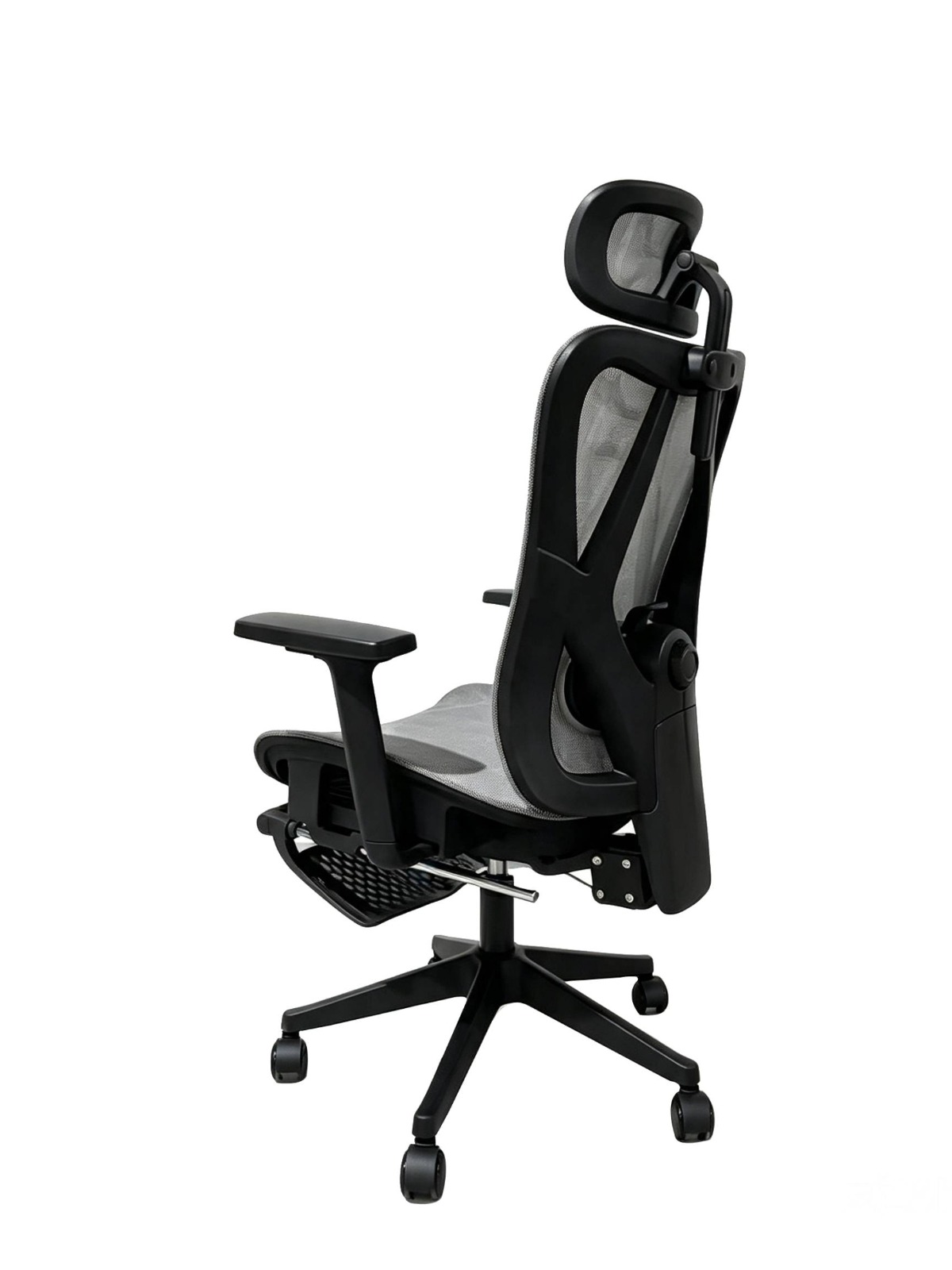 SILLA DE OFICINA INIUS AGNAR ERGONÓMICA RECLINABLE 135° CON REPOSAPIÉS Y REPOSABRAZOS 3D GRIS - 6
