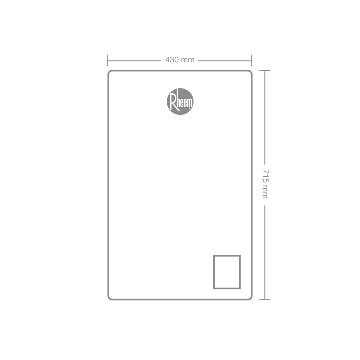 TERMA A GAS 16 L RHEEM GLP TIRO NATURAL | Gris - 5