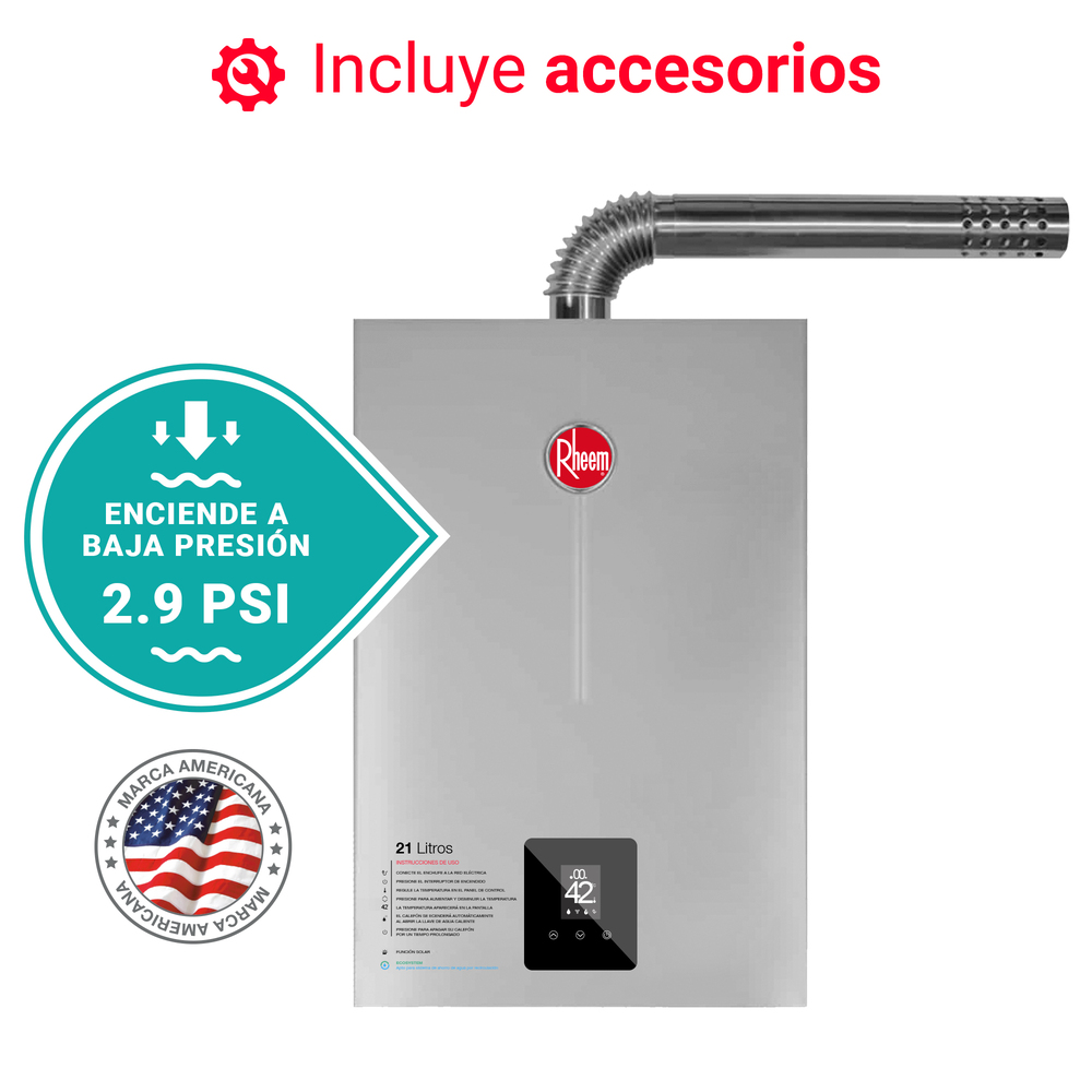 TERMA A GAS 21 L GAS NATURAL RHEEM TIRO FORZADO - 4