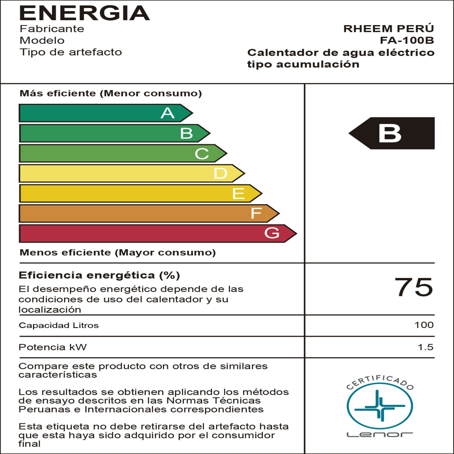 TERMA ELÉCTRICA 100 L ZAFIRO BRYANT XPAND MAYOR DURACIÓN - 6