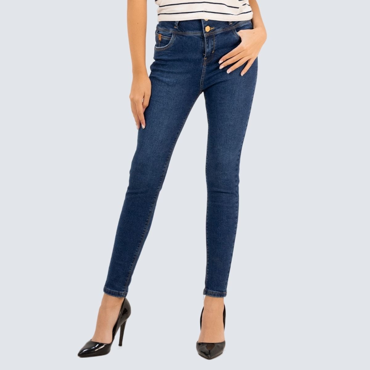 JEANS ALGODÓN MUJER PARADA111 GLAM SKINNY - 1