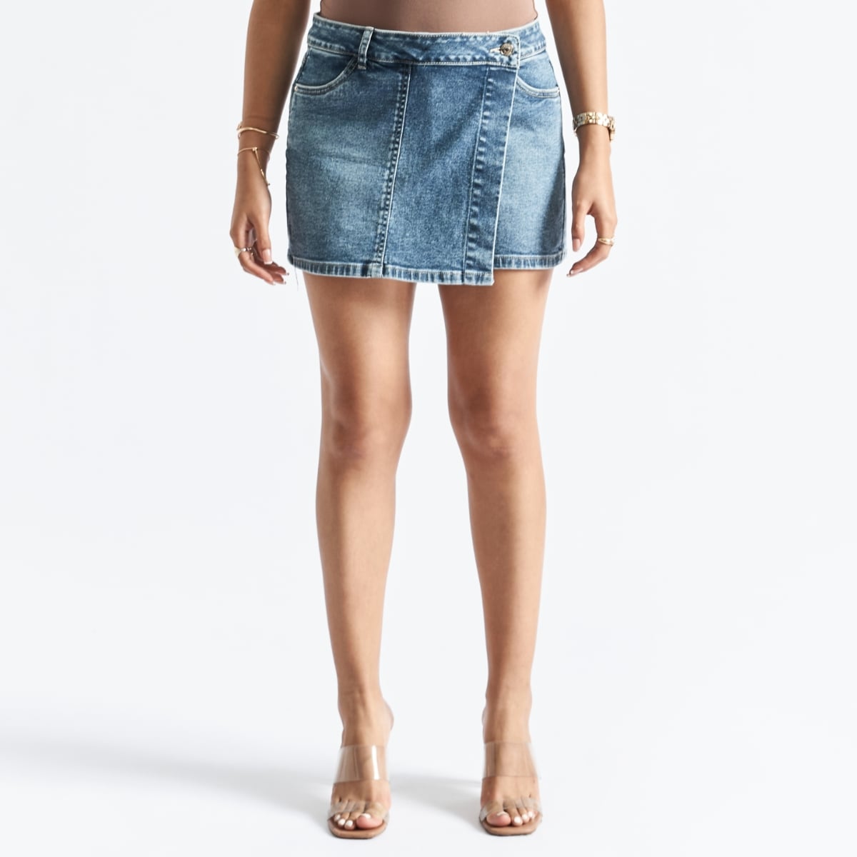 SHORT FALDA CINTURA MUJER PARADA111 AMAIAX - 1