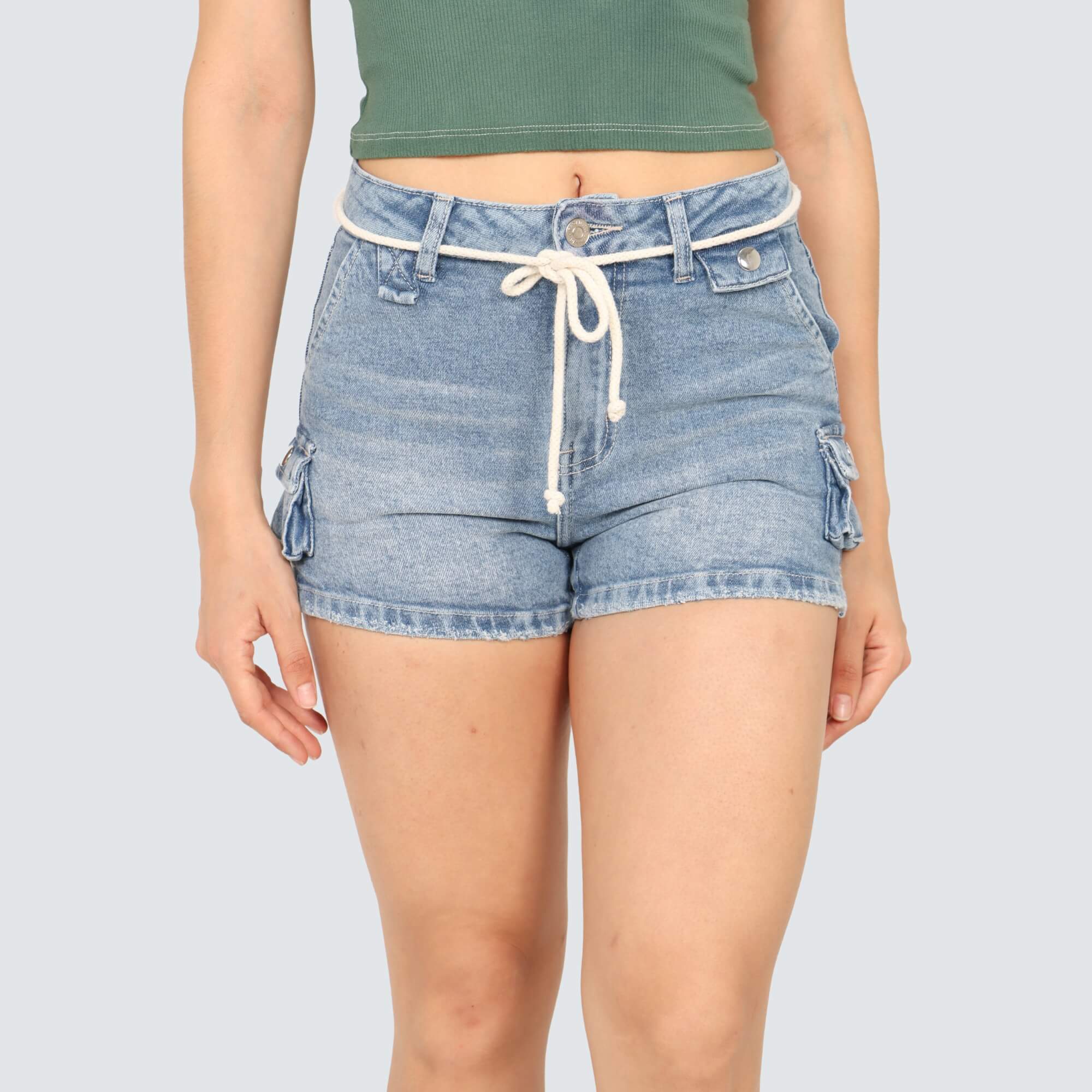 SHORT CARGO MODA MUJER PARADA111 BRUNA - 1