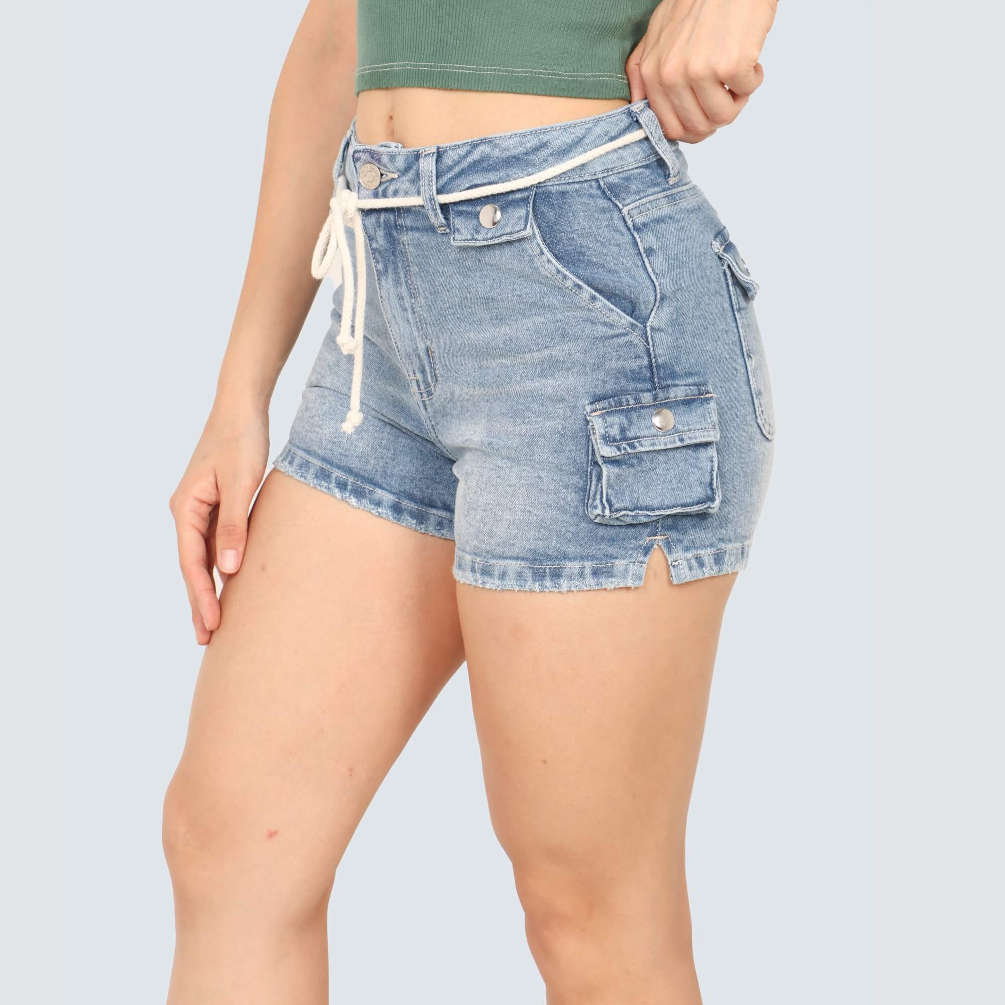 SHORT CARGO MODA MUJER PARADA111 BRUNA - 3
