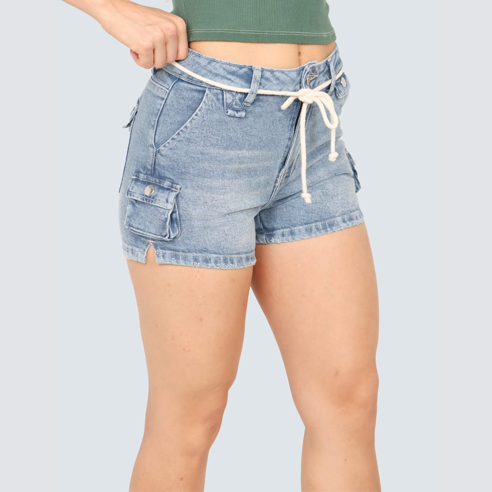 SHORT CARGO MODA MUJER PARADA111 BRUNA - 4