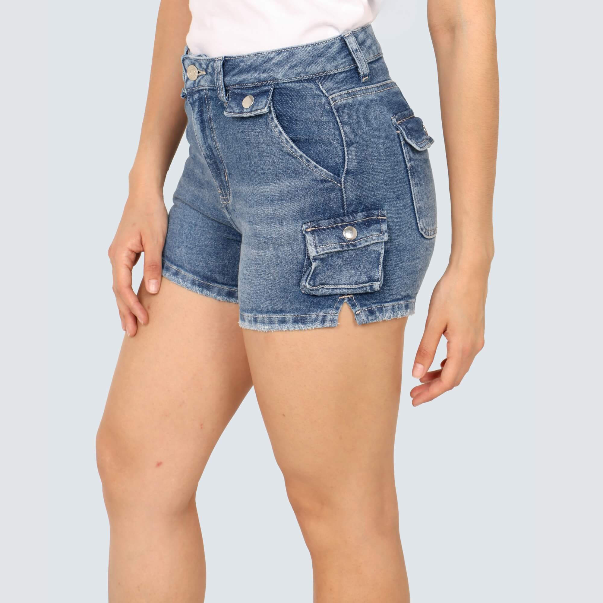 SHORT CARGO MODA MUJER PARADA111 BRUNA - 4