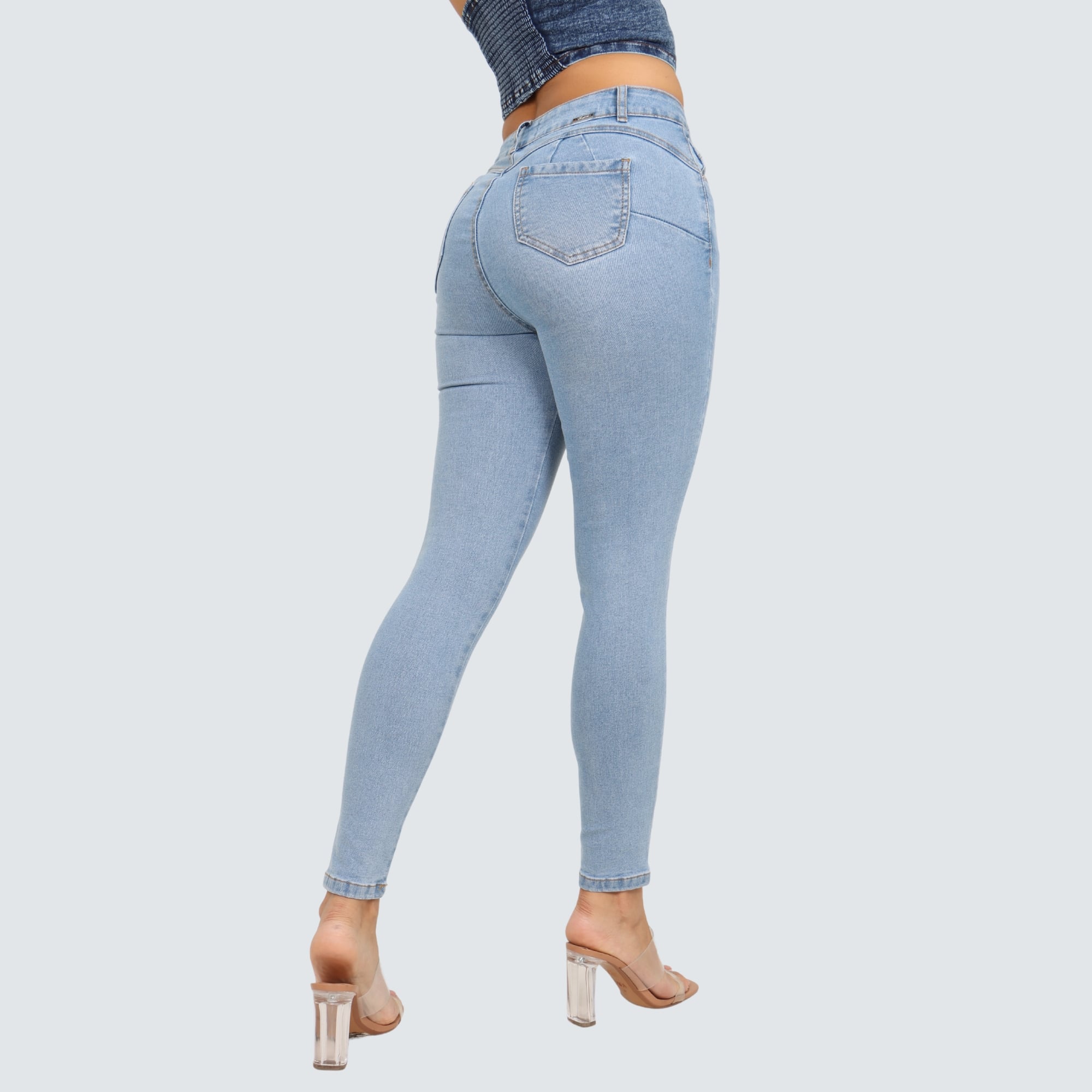 JEAN SKINNY CINTURA MUJER PARADA111 LUZ - 4