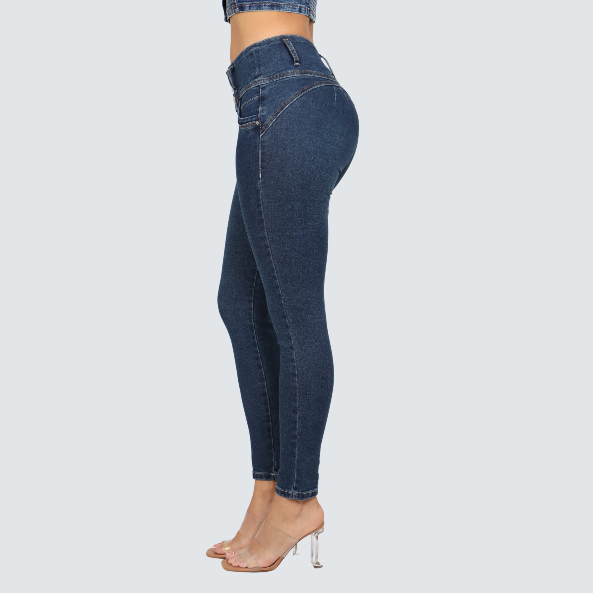 JEAN SKINNY CINTURA MUJER PARADA111 COCO - 2