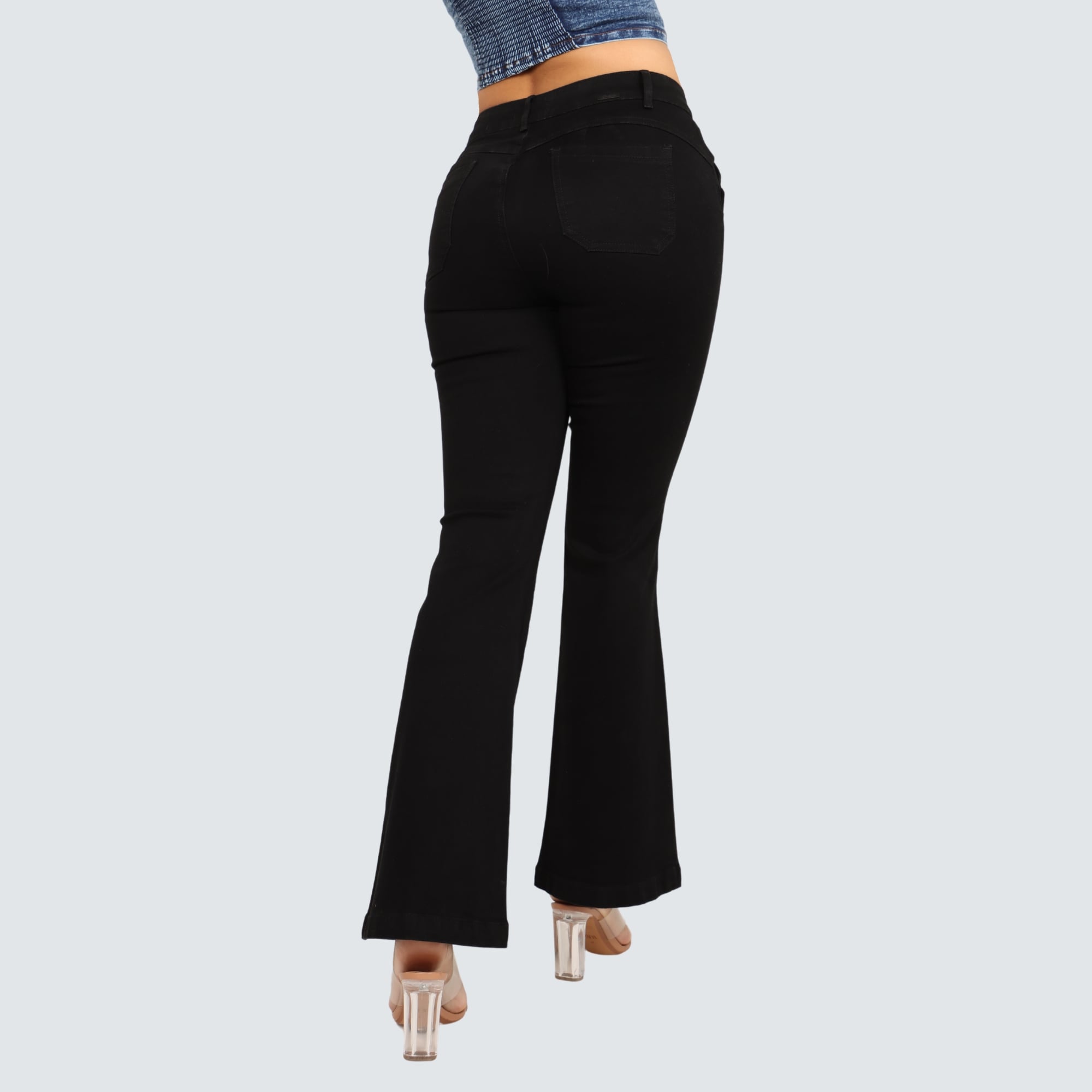 JEAN FLARE CINTURA MUJER PARADA111 CRYSTAL - 4
