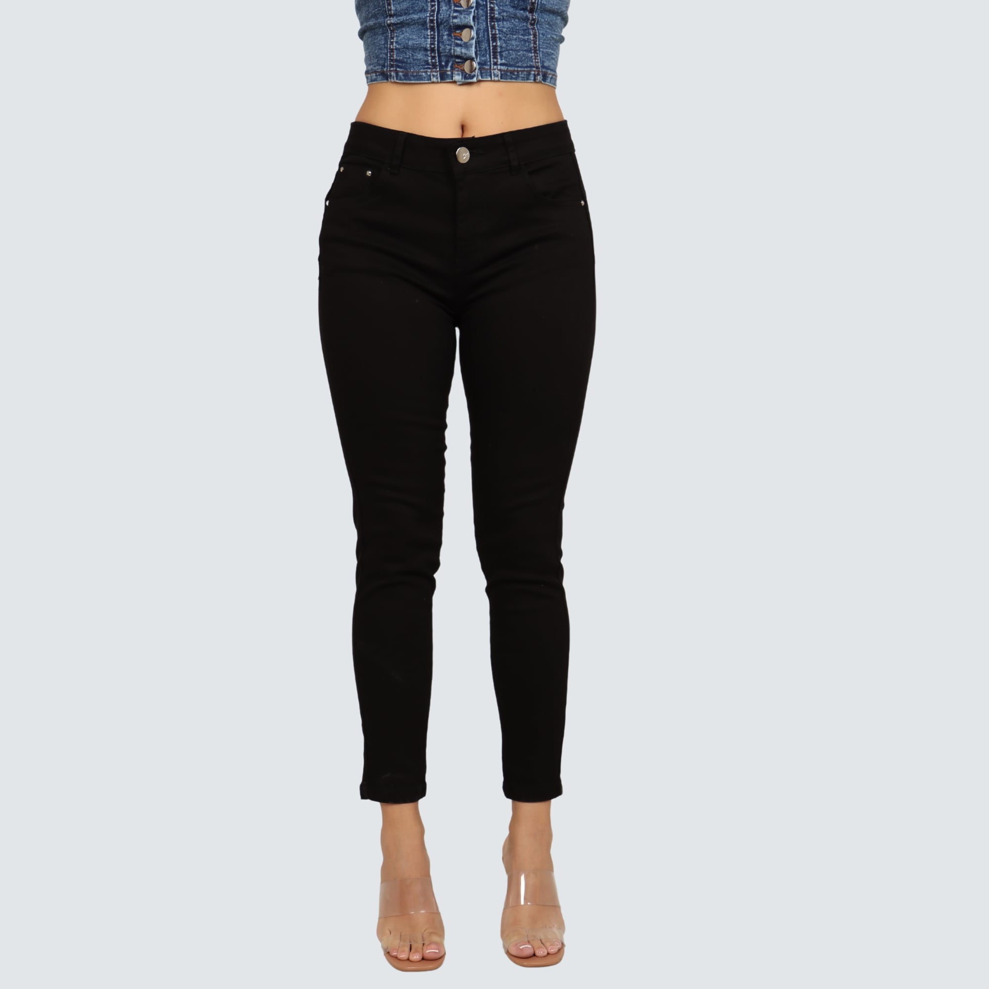 JEAN SKINNY CINTURA MUJER PARADA111 LUZ DARK - 1
