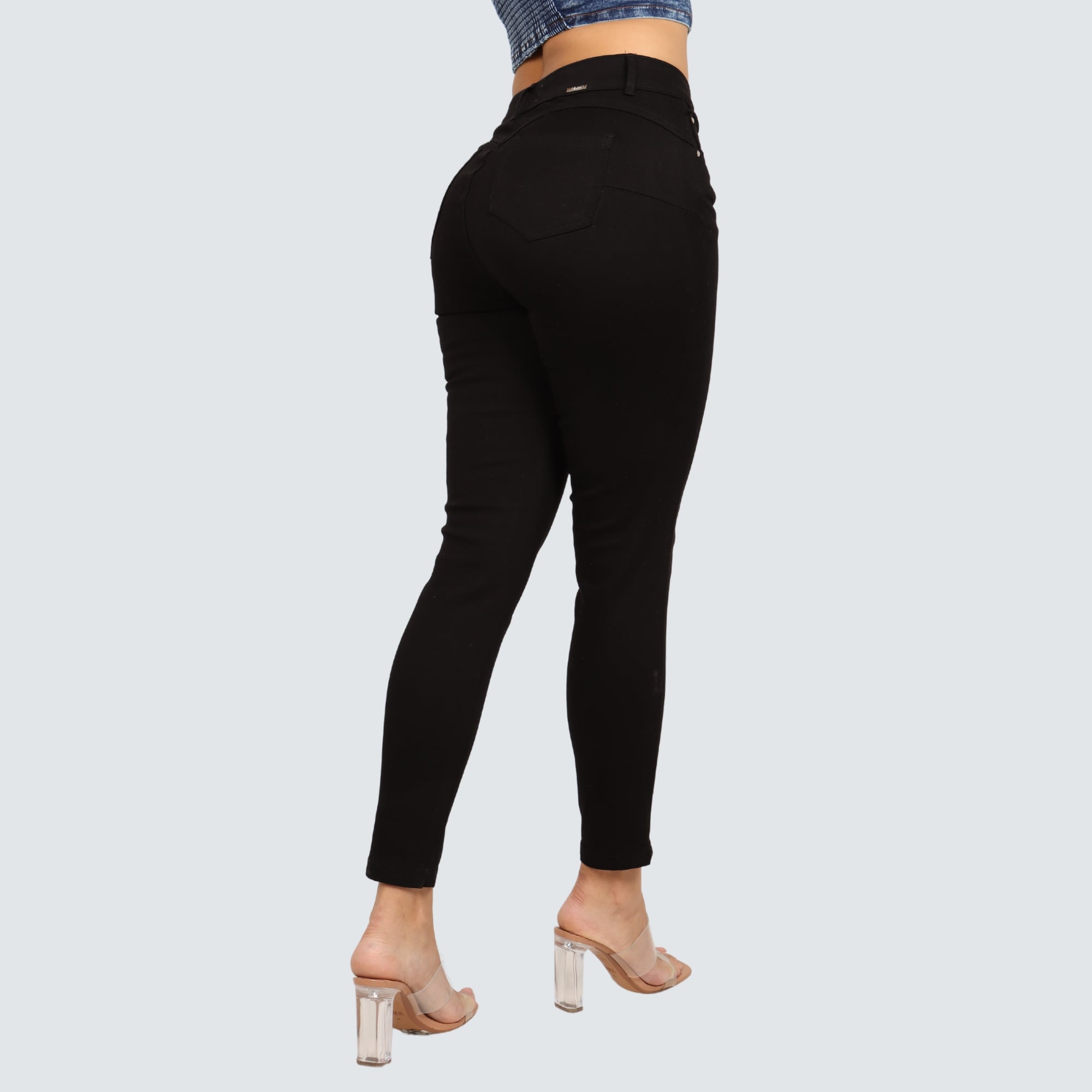 JEAN SKINNY CINTURA MUJER PARADA111 LUZ DARK - 2