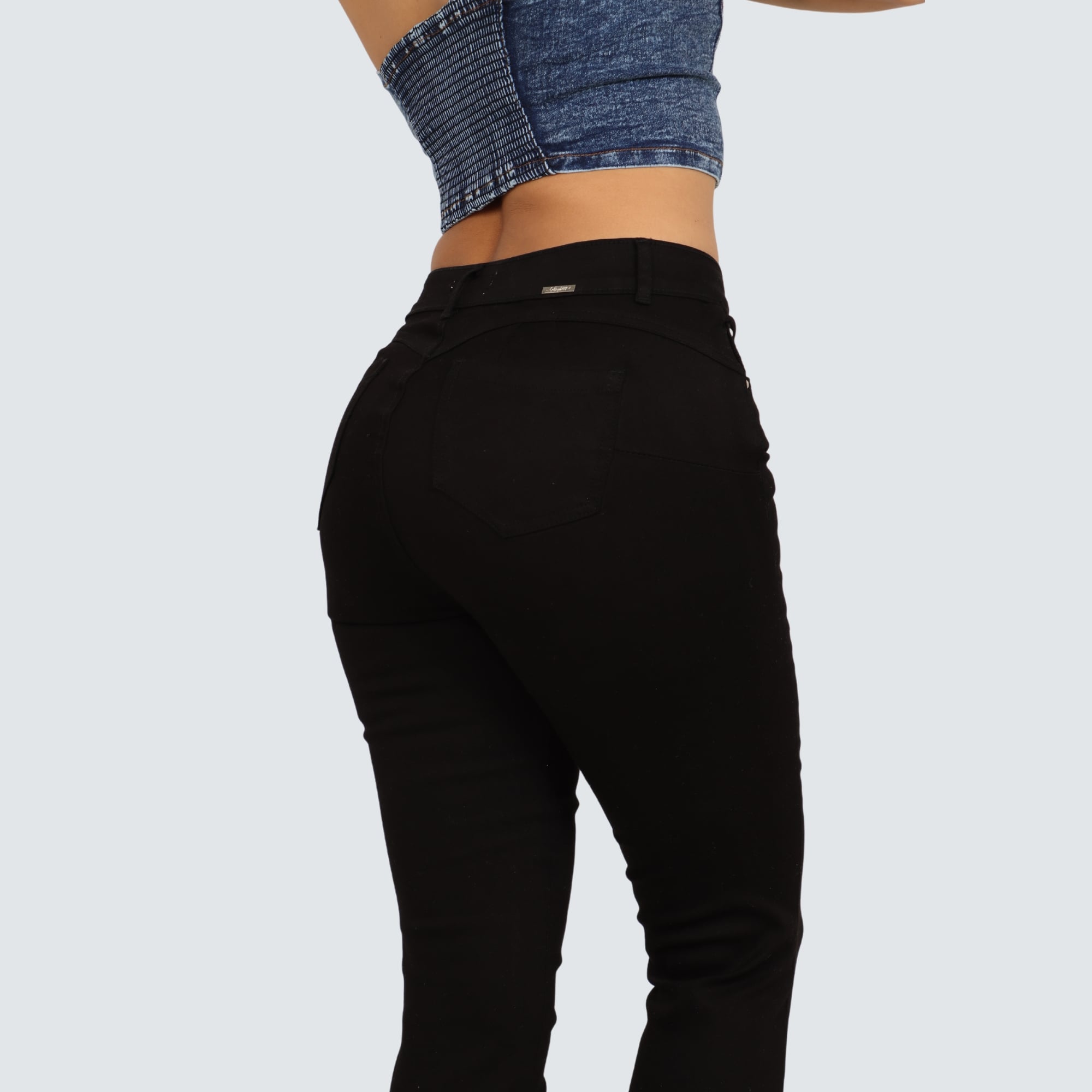 JEAN SKINNY CINTURA MUJER PARADA111 LUZ DARK - 3