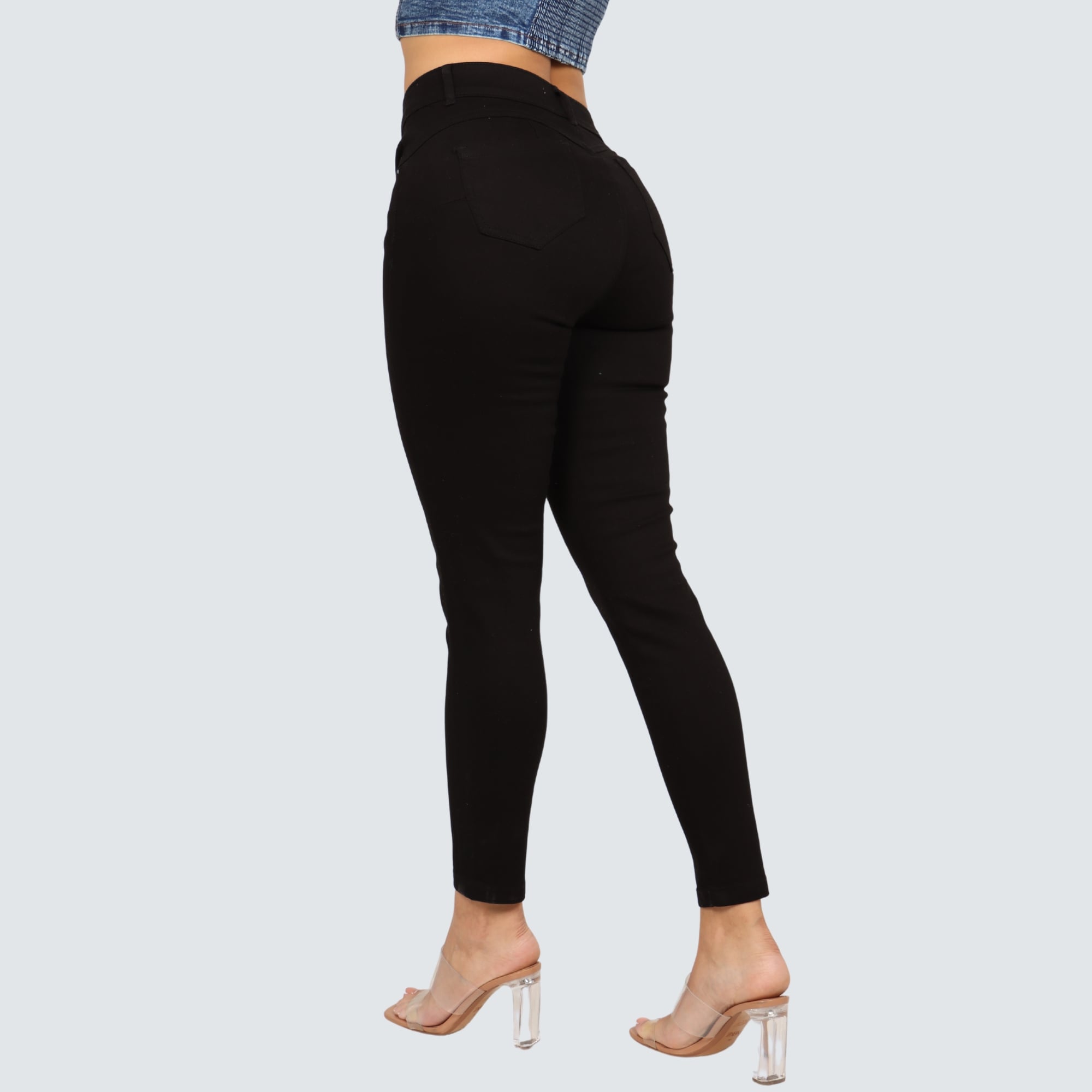 JEAN SKINNY CINTURA MUJER PARADA111 LUZ DARK - 4
