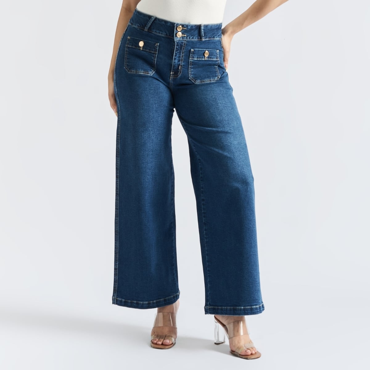 JEAN WIDE LEG MUJER PARADA111 NEREA - 1
