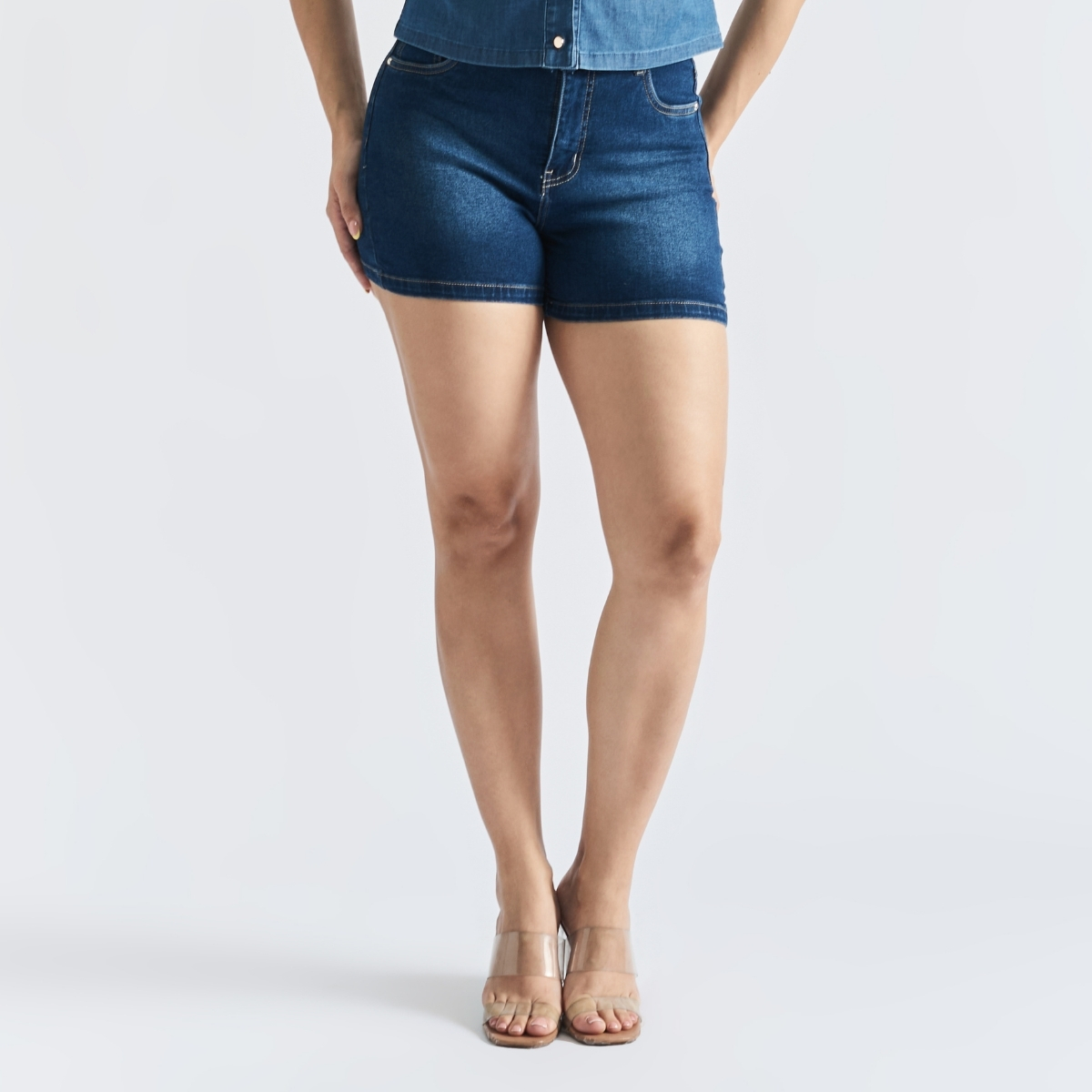 SHORT BÁSICO CINTURA MUJER PARADA111 ISLAX - 1