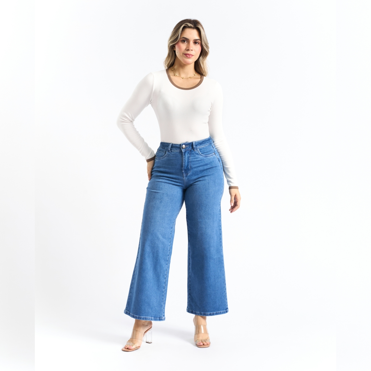 JEAN WIDE LEG MUJER PARADA 111 FRESCIA - 5