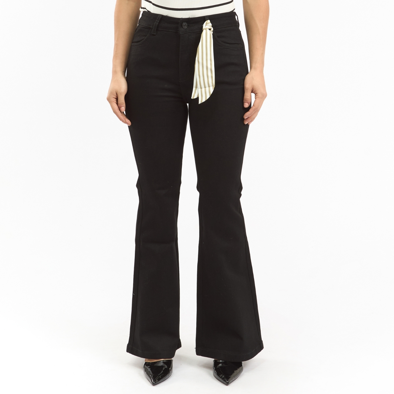 PANTALON JEAN FLARE MUJER PARADA 111 AIXA DARK - 1