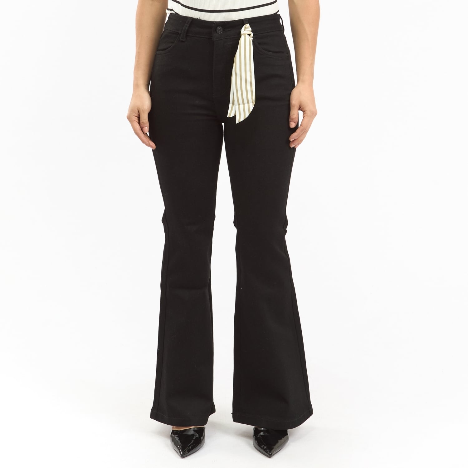PANTALON JEAN FLARE MUJER PARADA 111 AIXA DARK - 1