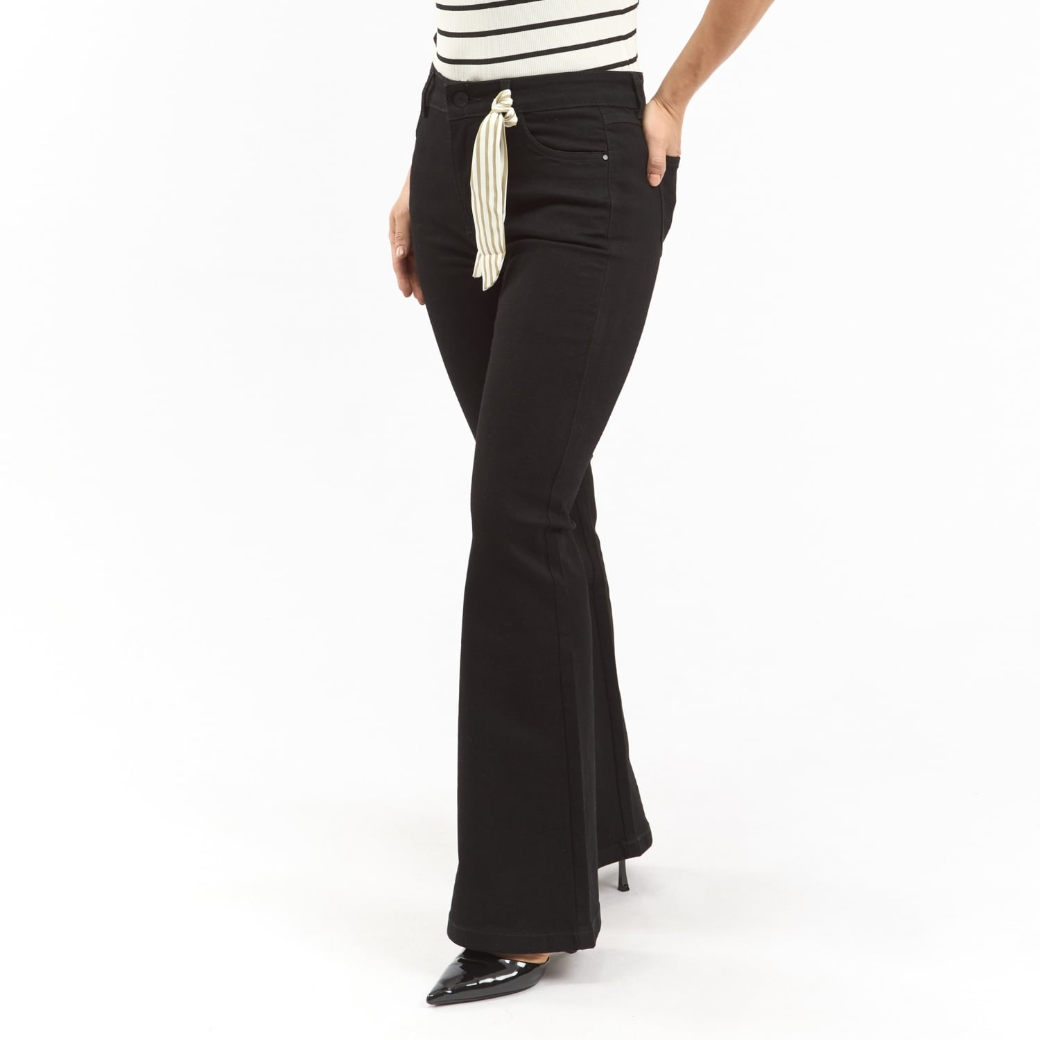 PANTALON JEAN FLARE MUJER PARADA 111 AIXA DARK - 2
