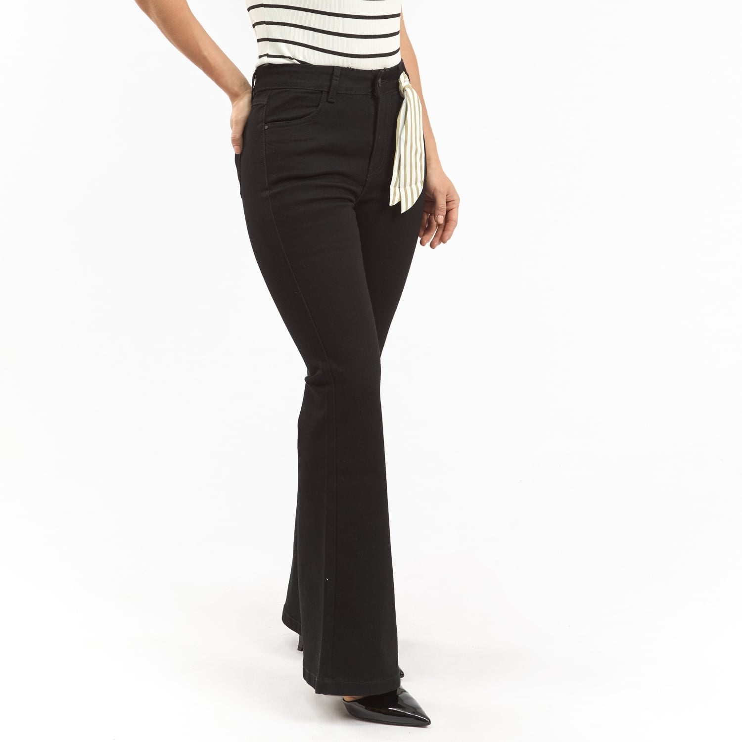 PANTALON JEAN FLARE MUJER PARADA 111 AIXA DARK - 3