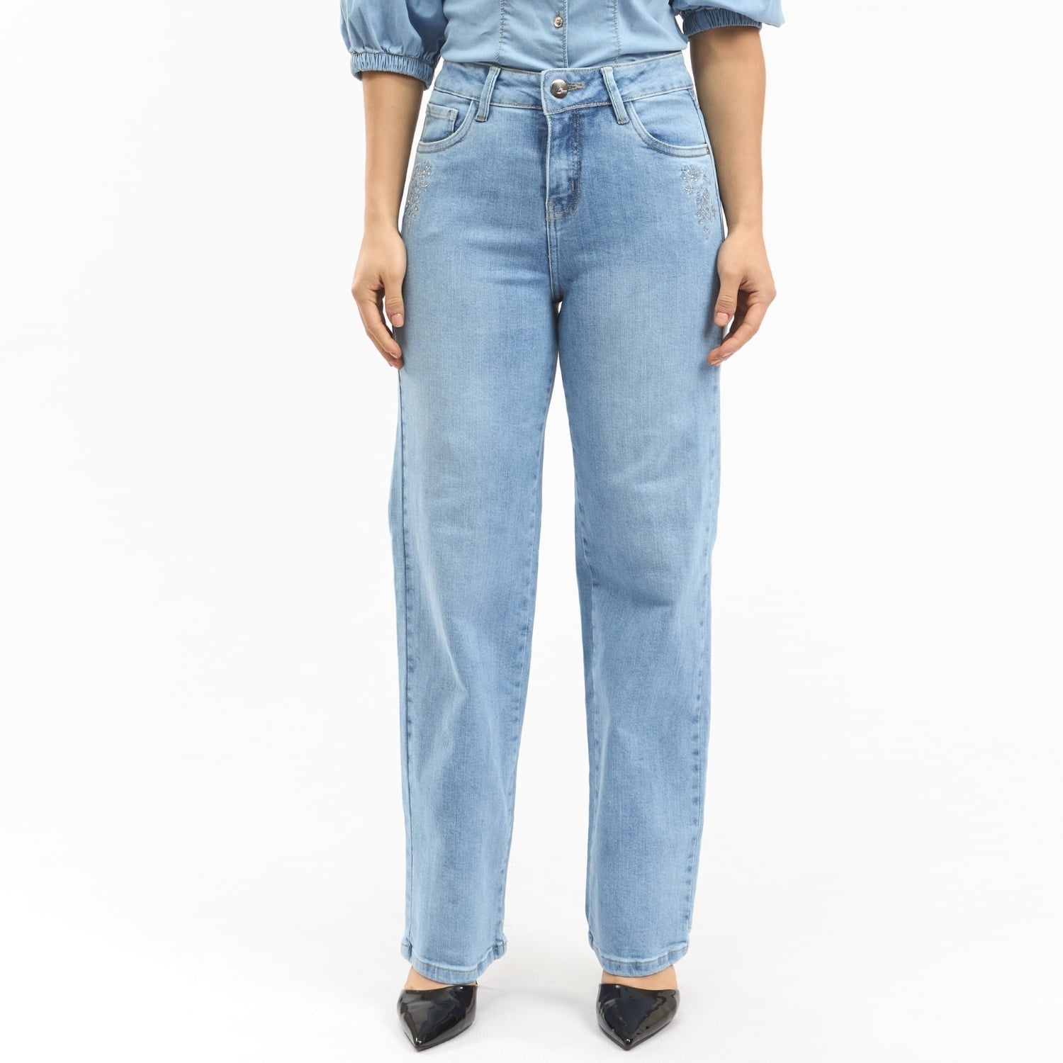 PANTALON JEAN RECTO PARA MUJER PARADA 111 LORETO - 1
