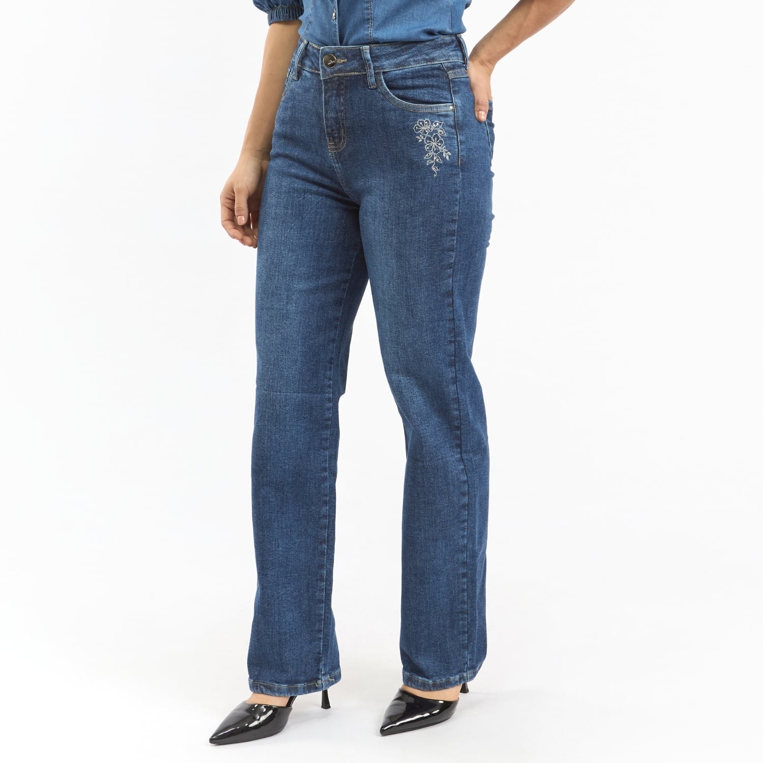 PANTALON JEAN RECTO PARA MUJER PARADA 111 LORETO - 2