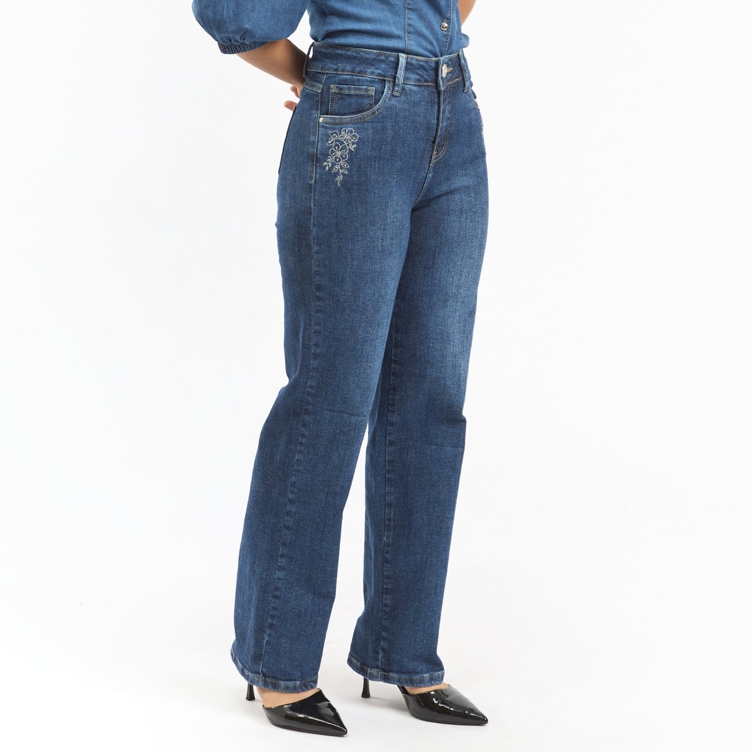 PANTALON JEAN RECTO PARA MUJER PARADA 111 LORETO - 3