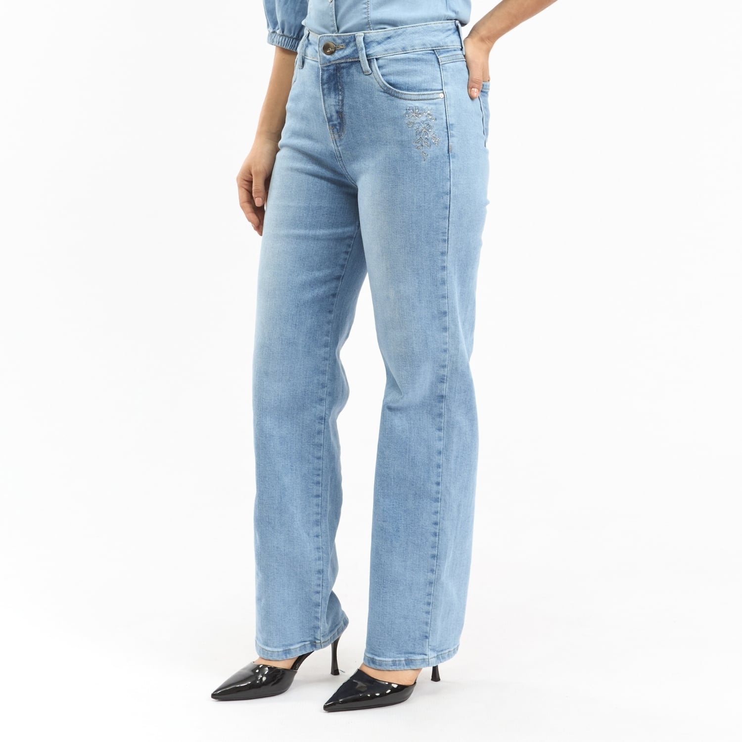 PANTALON JEAN RECTO PARA MUJER PARADA 111 LORETO - 5