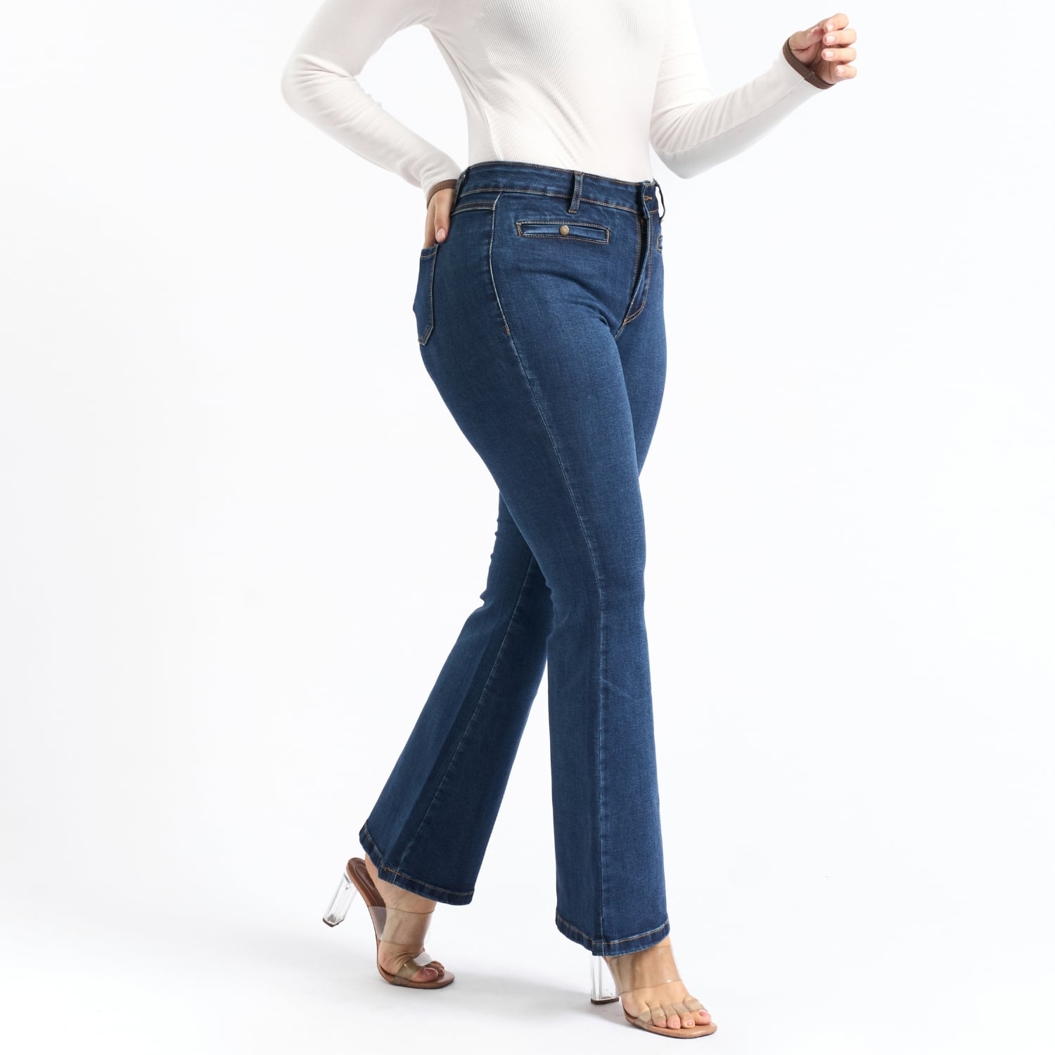 JEAN FLARE MUJER PARADA 111 MILAGROS - 3