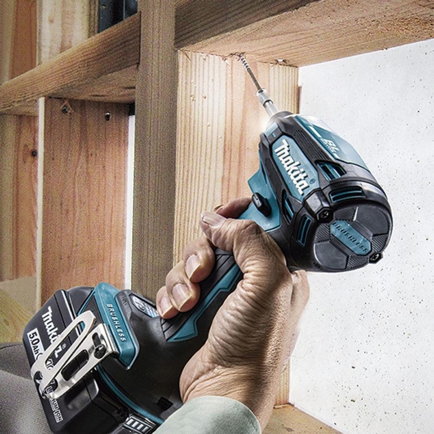 ATORNILLADOR DE IMPACTO 1/4 18V BL 2 BAT MAKITA DTD172RTJ - 4