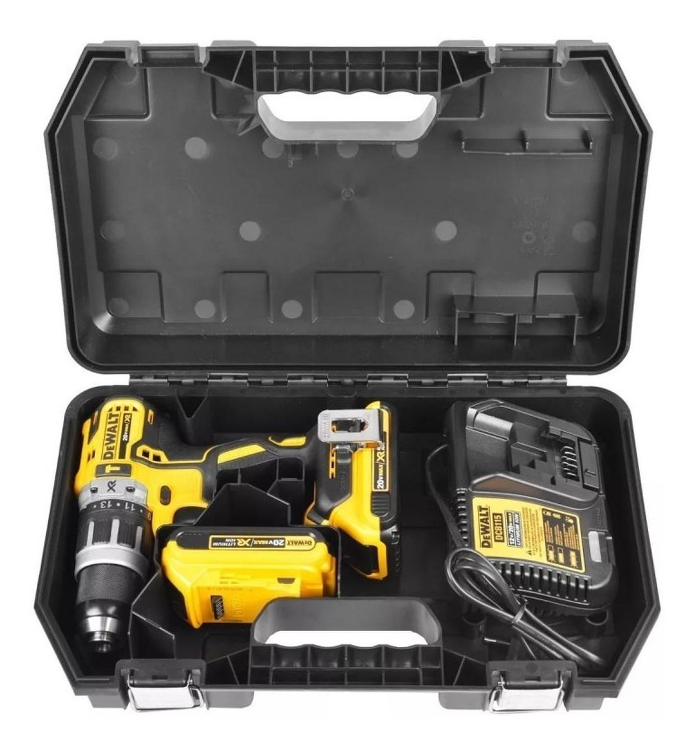 TALADRO PERC 1/2' 20V XR BL 2 BAT Y CARG DEWALT DCD796D2-B2 - 7