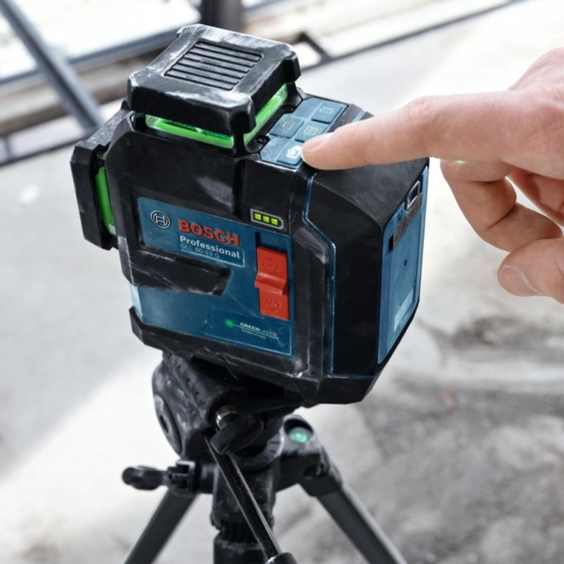 NIVEL LÁSER 360° 3 LÍNEAS VERDE 80 METROS 1 BAT 3.0 AH BOSCH GLL 80-33 G - 5