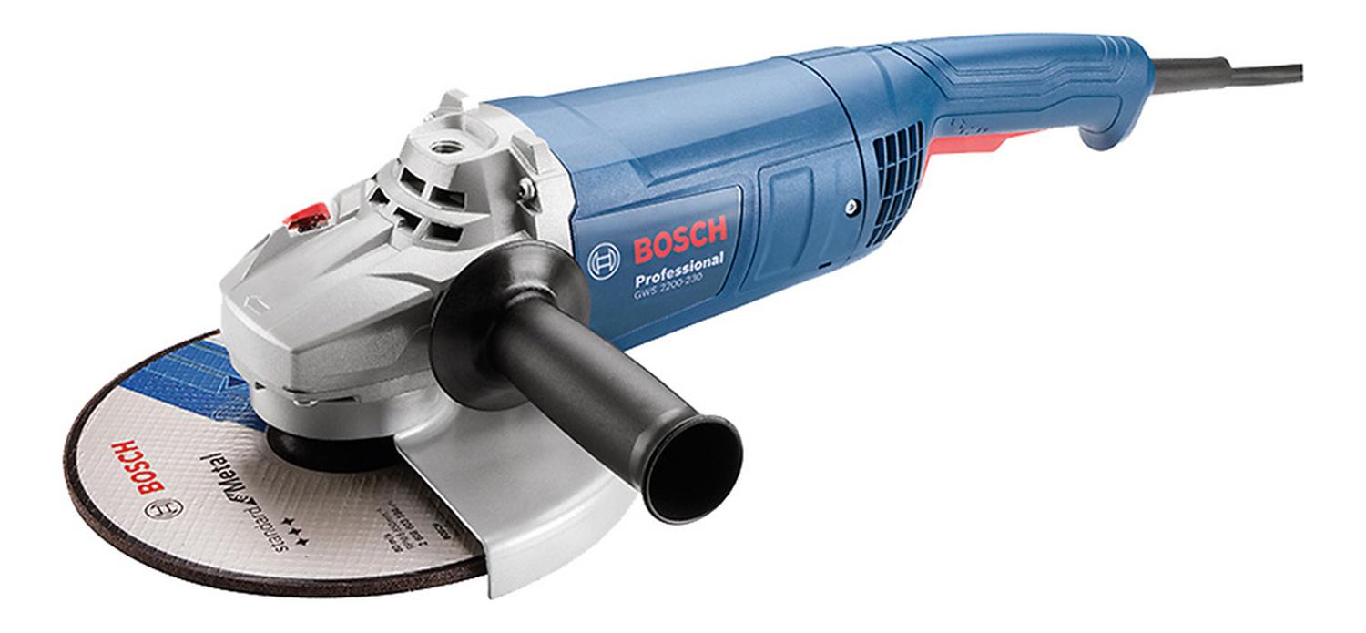 AMOLADORA ANGULAR 2200W 6500 RPM BOSCH GWS 2200-230 - 1