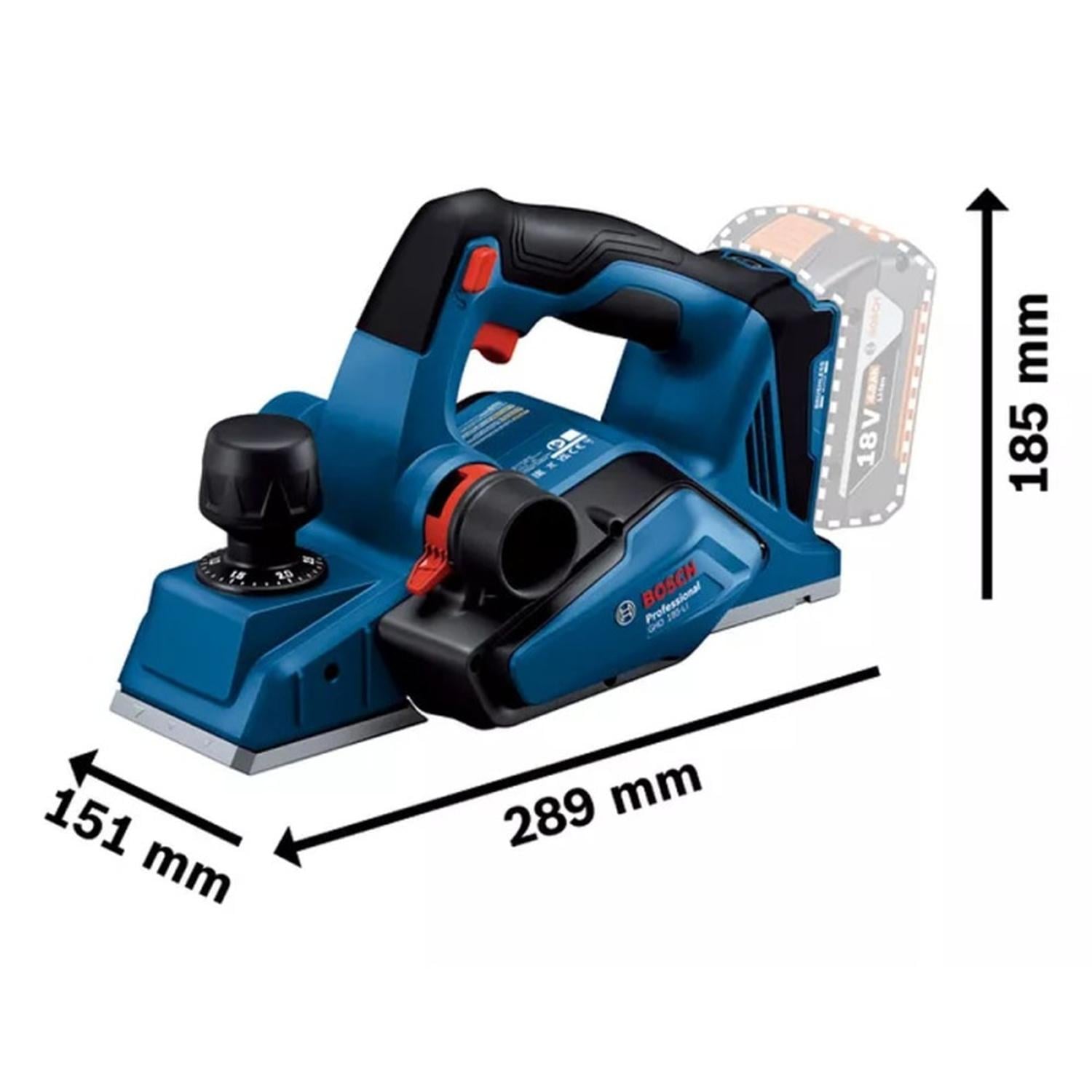 CEPILLO INALAMBRICO 18V 82MM BL BARETOOL GHO 185 LI BOSCH - 3