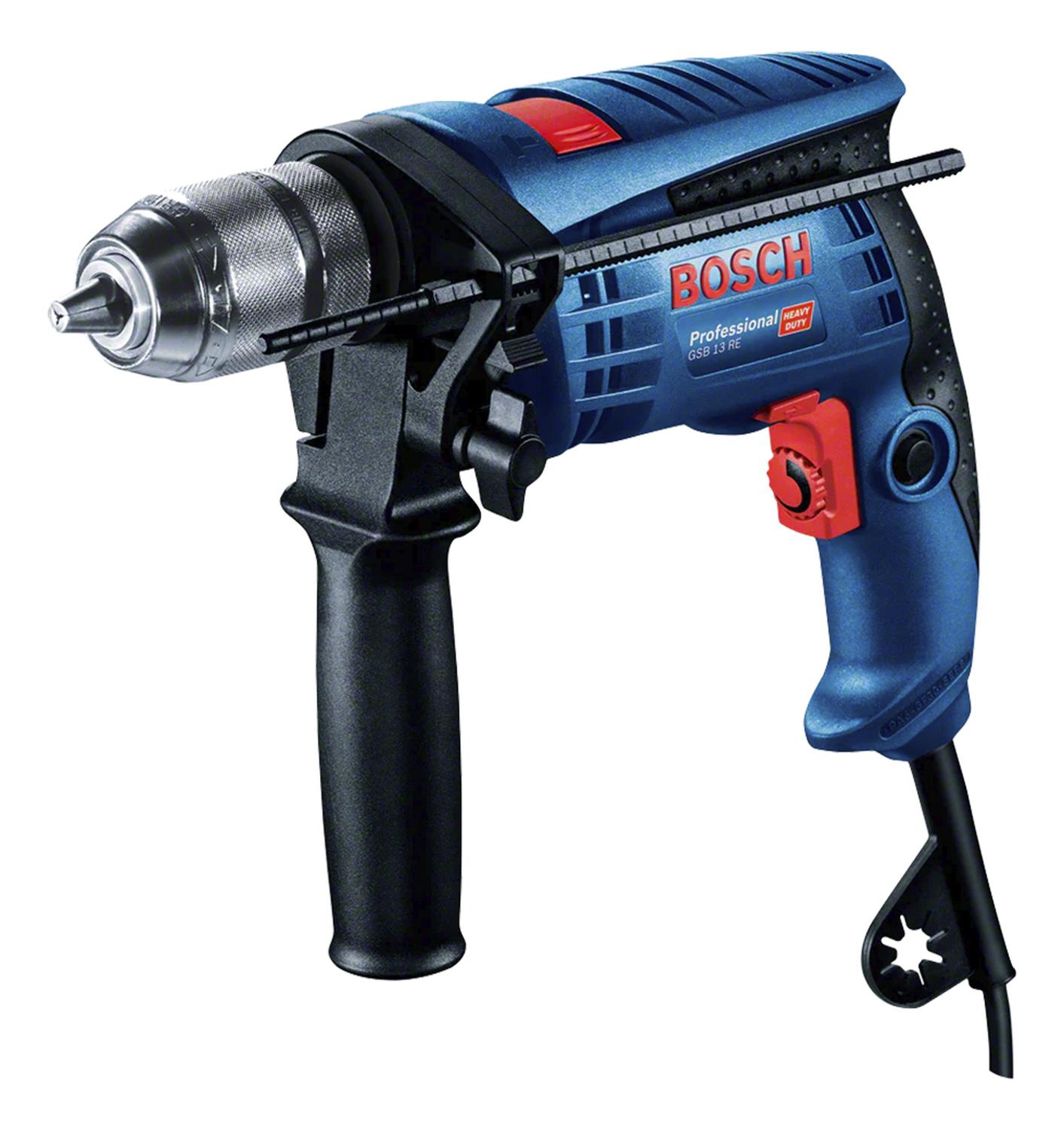 TALADRO PERCUTOR 1/2' 750W 57000 GPM MALETA BOSCH GSB 13 RE - 2
