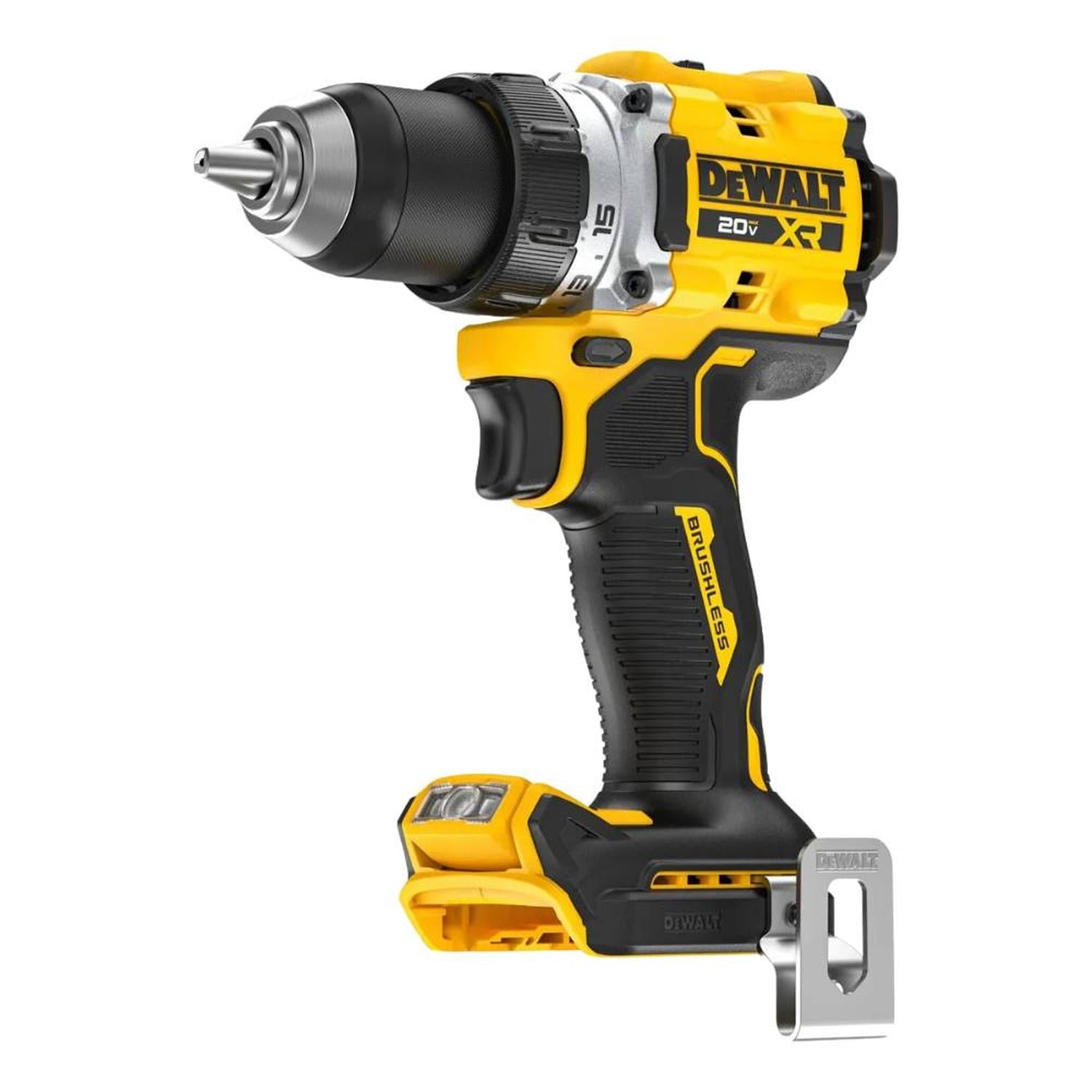 TALADRO ATORNILLADOR 1/2” 20V BRUSHLESS XR 33,9 NM BARETOOL DEWALT DCD801B-B3 - 1