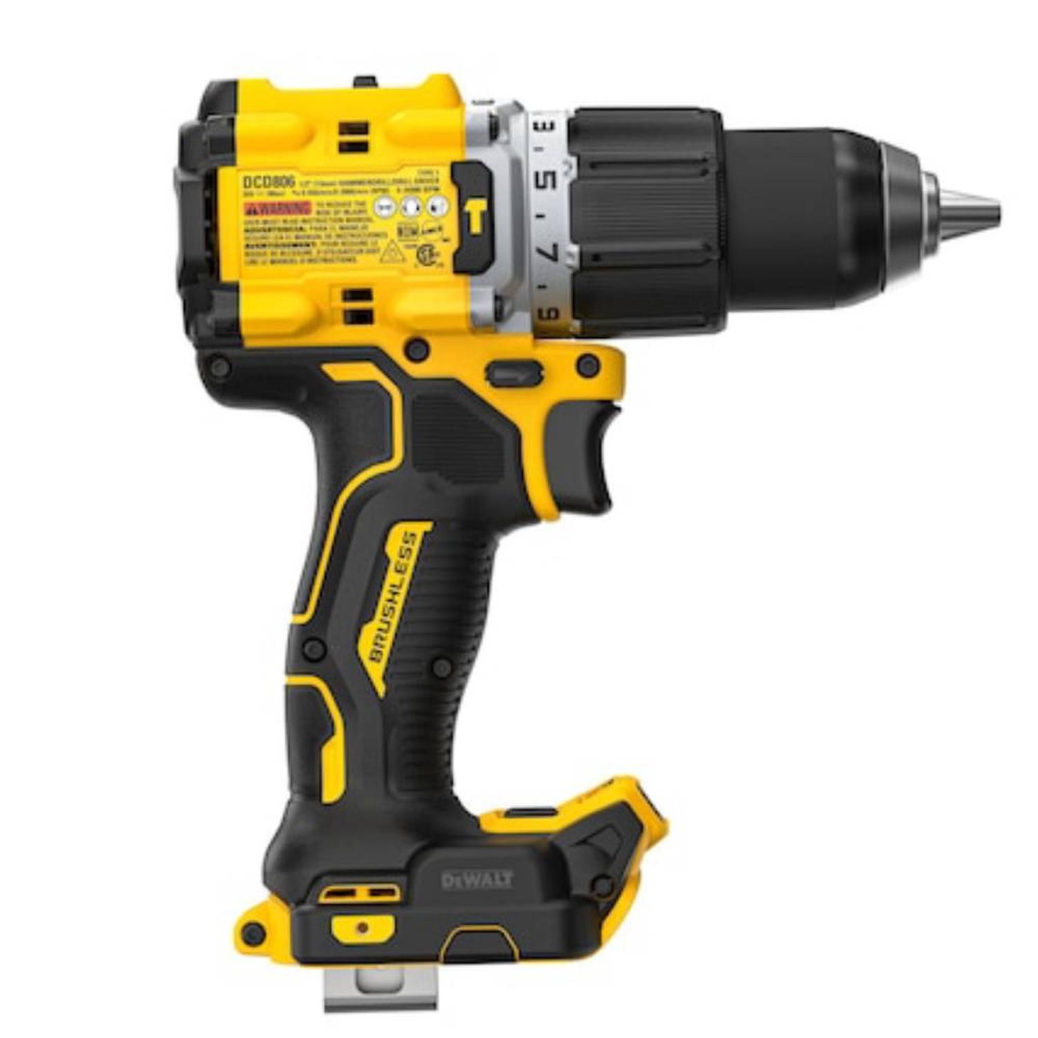 TALADRO PERCUTOR 1/2' 20V MAX BRUSHLESS XR 90 NM BARETOOL DEWALT DCD806B-B3 - 3