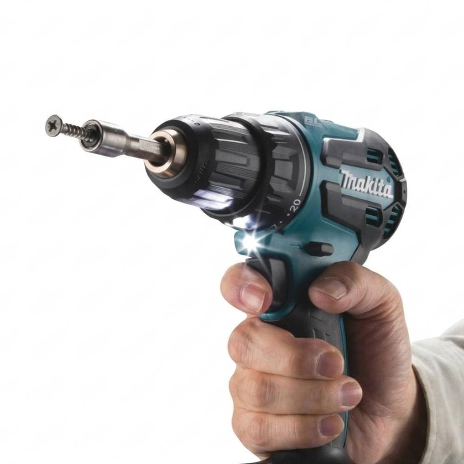 TALADRO PERCUTOR 1/2' 18V 28500 GPM INC 2 BAT 2,0 AH Y CARG MAKITA DHP490WVEX - 4